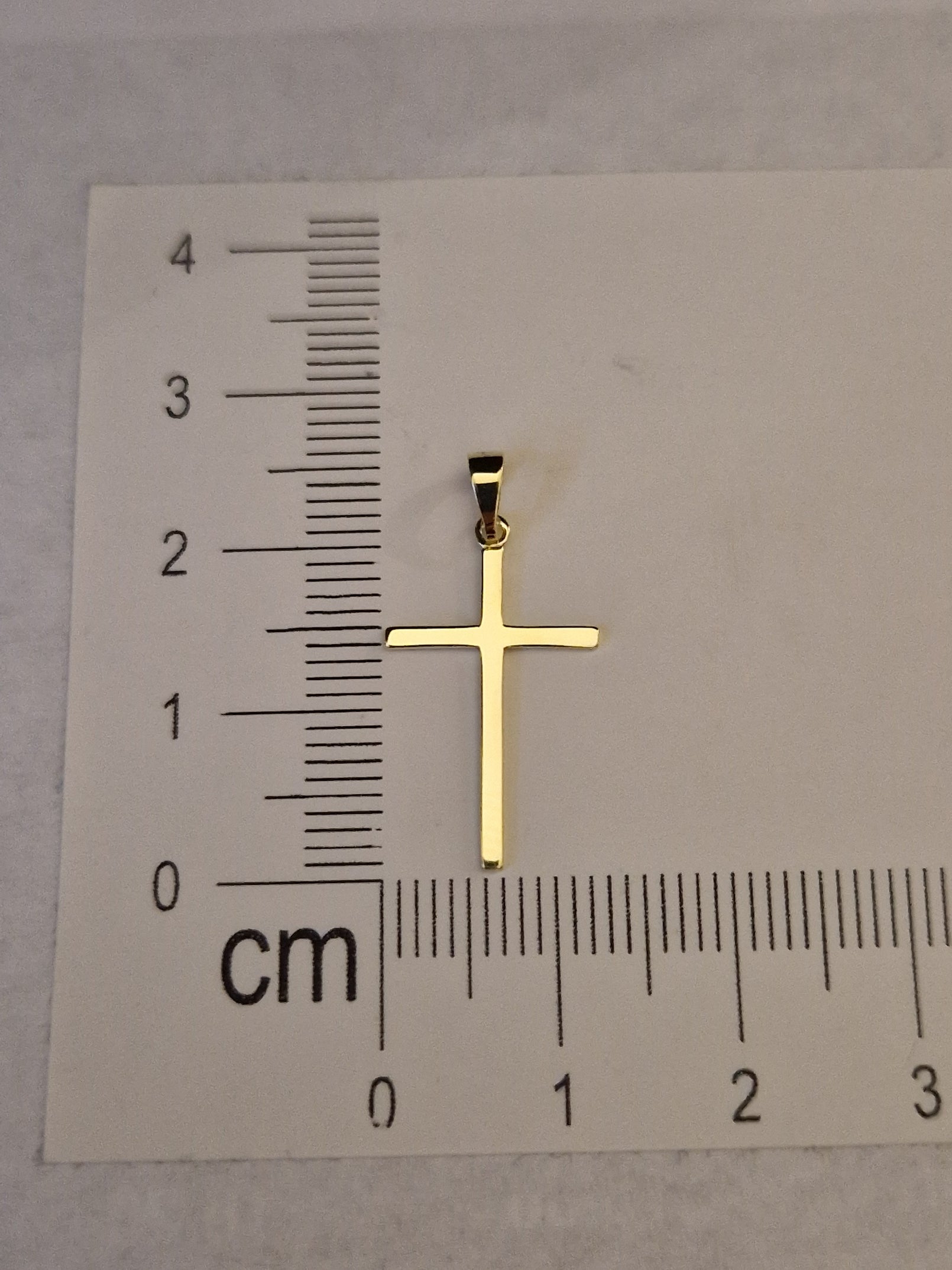 Religion Pendant Cross and in Gold 18k