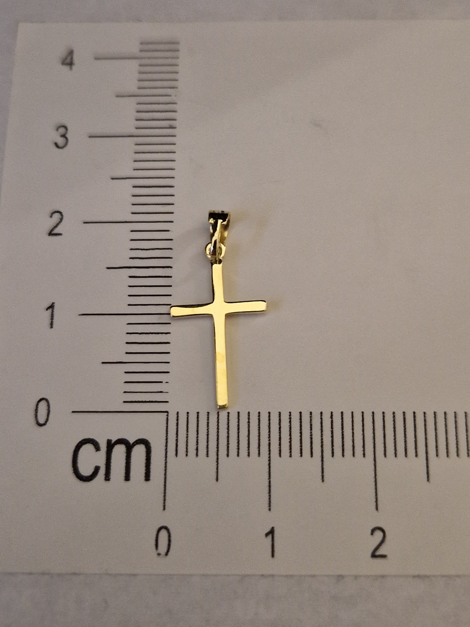 Religion Pendant Cross and in Gold 18k