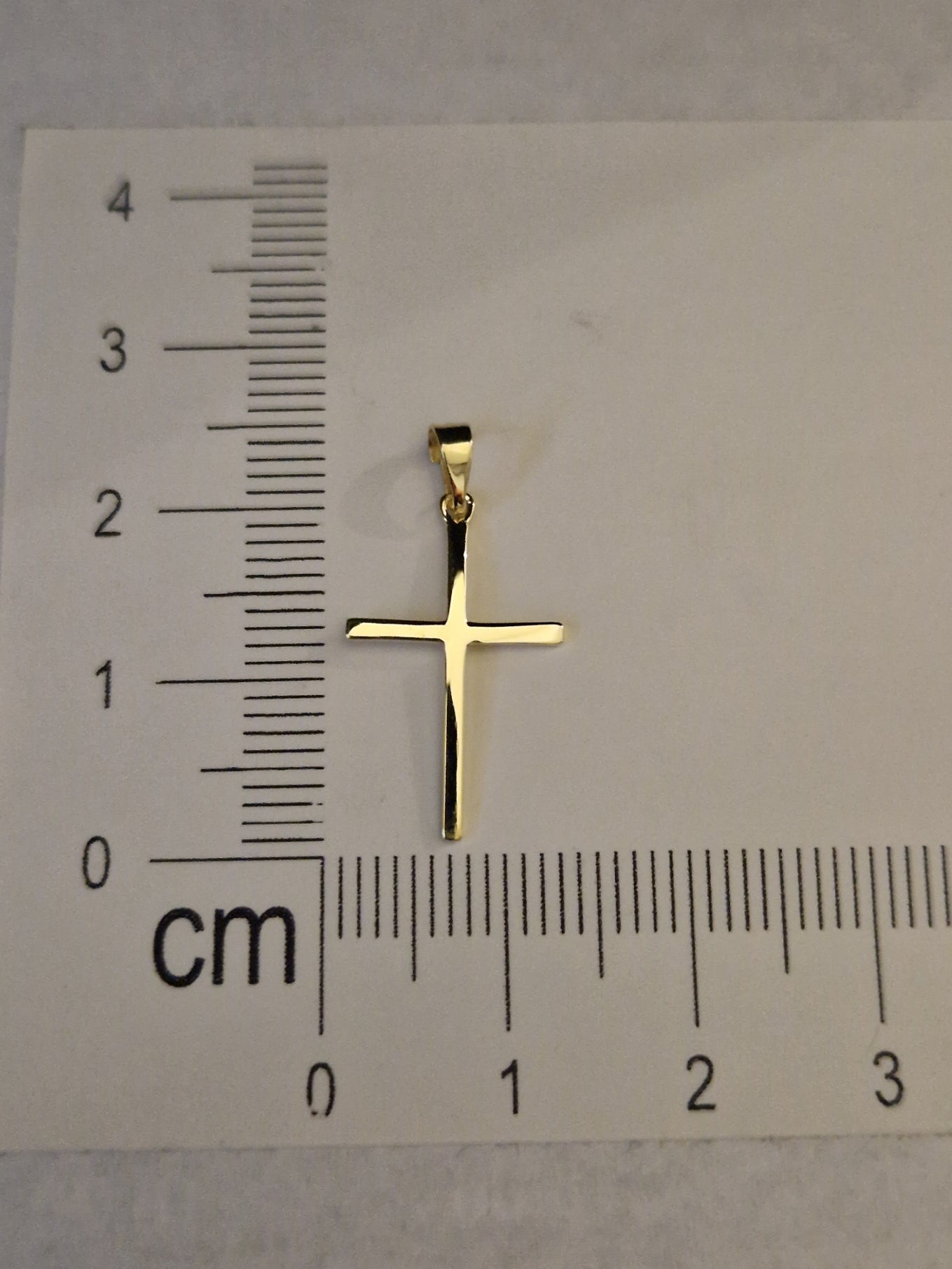 Religion Pendant Cross and in Gold 18k