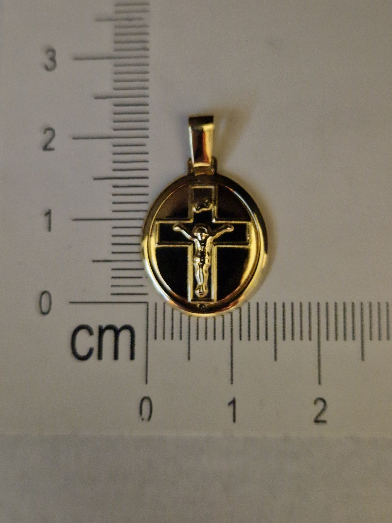 Religion Pendant Jesus Cross in Gold 18k