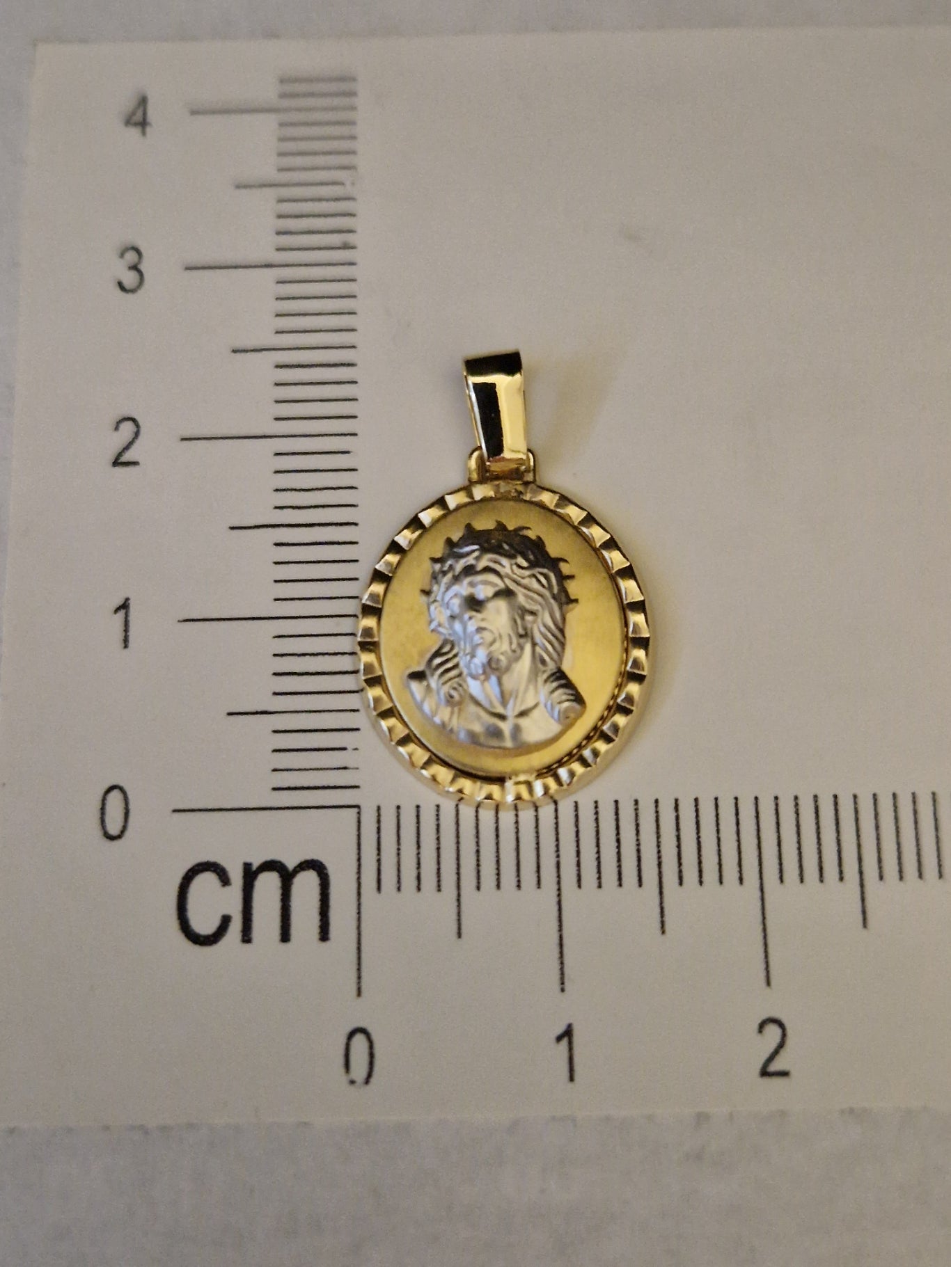 Religion Pendant Jesus Head  in Gold 18k