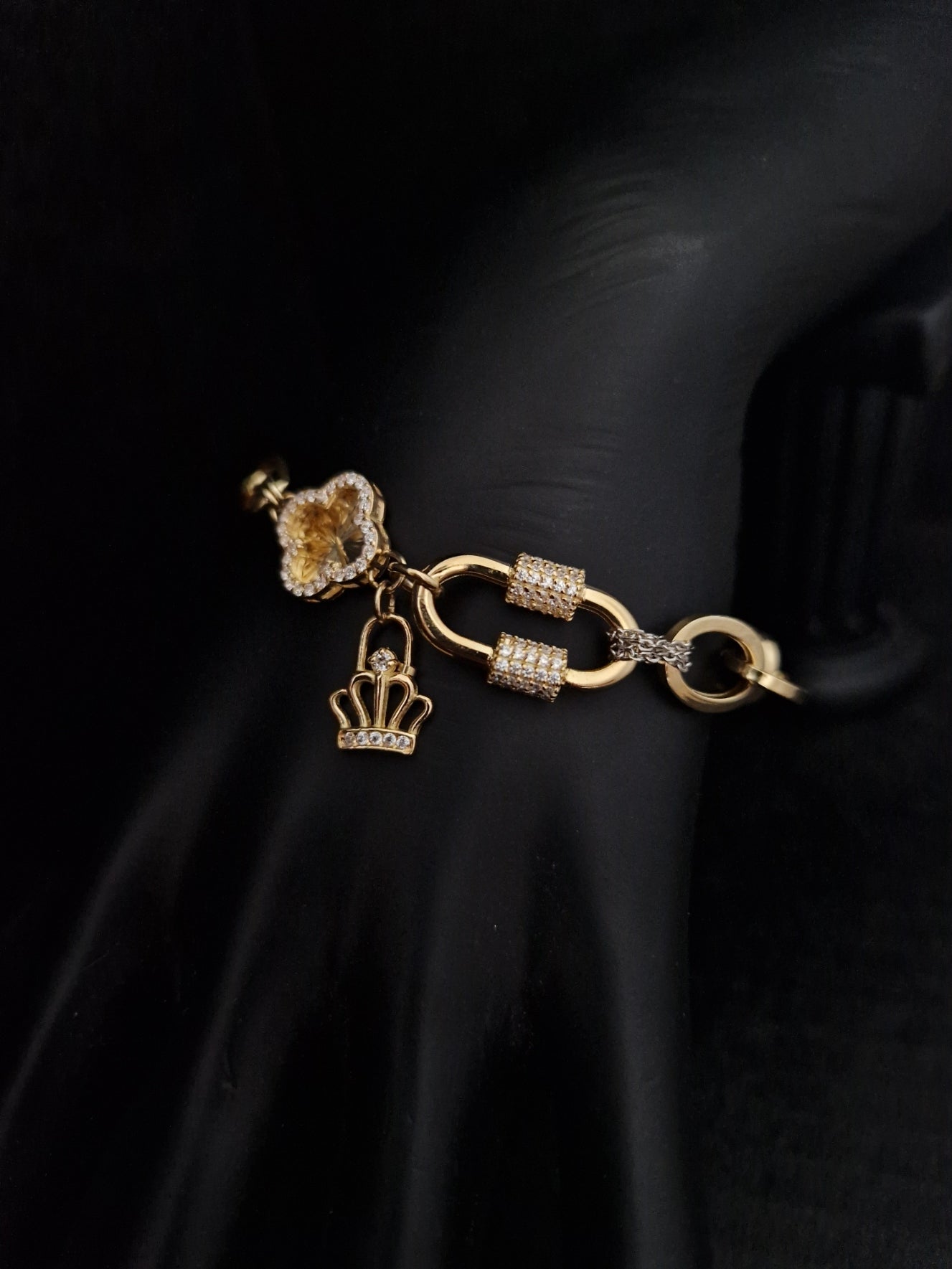 Bracelet in Gold 18k Two Tone color