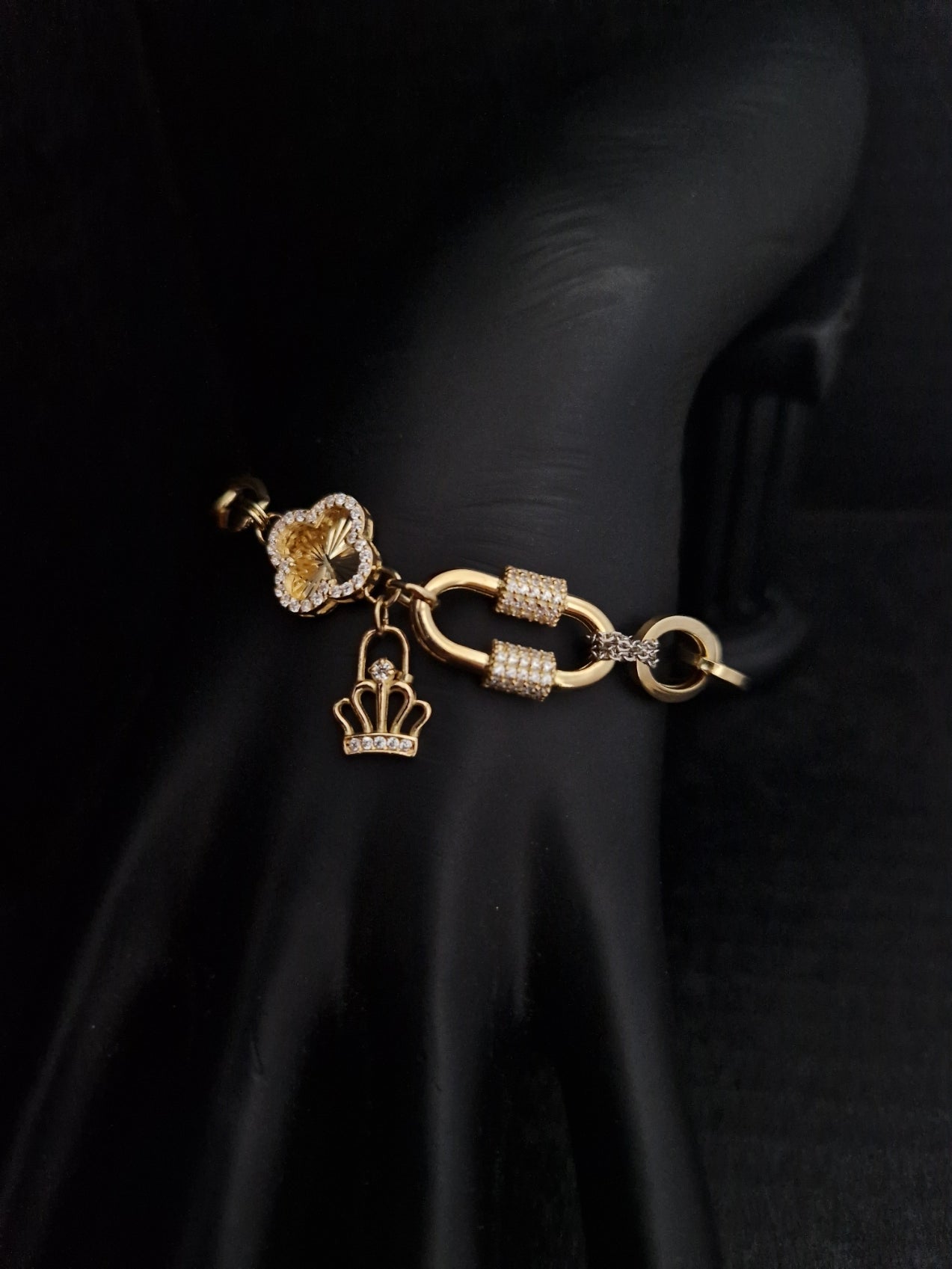 Bracelet in Gold 18k Two Tone color