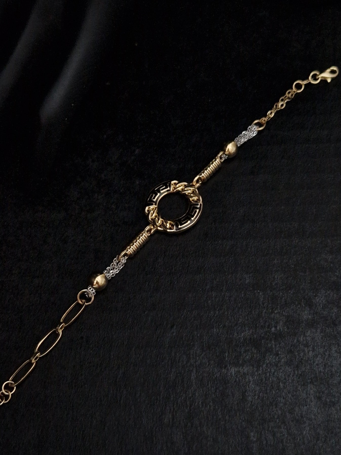 Bracelet in Gold 18k Two Tone color