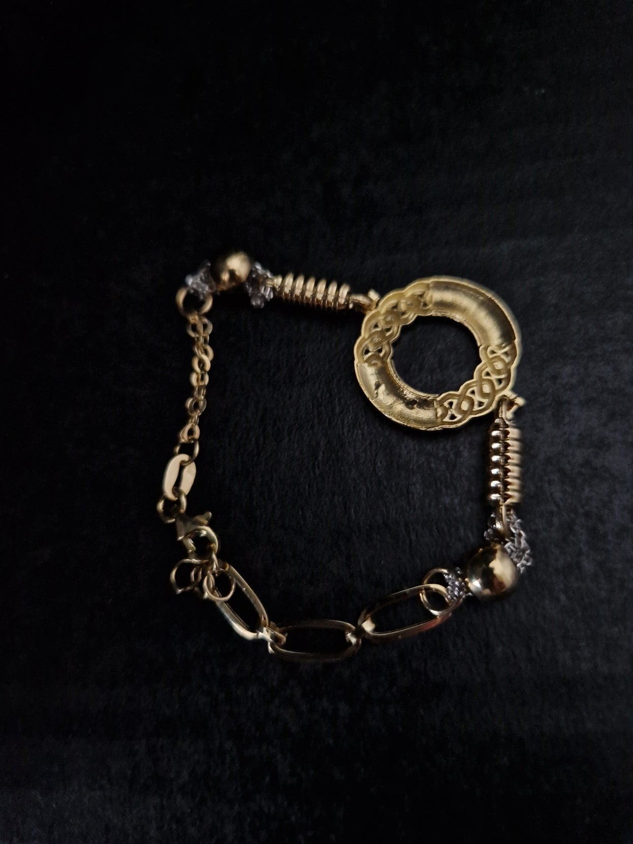 Bracelet in Gold 18k Two Tone color