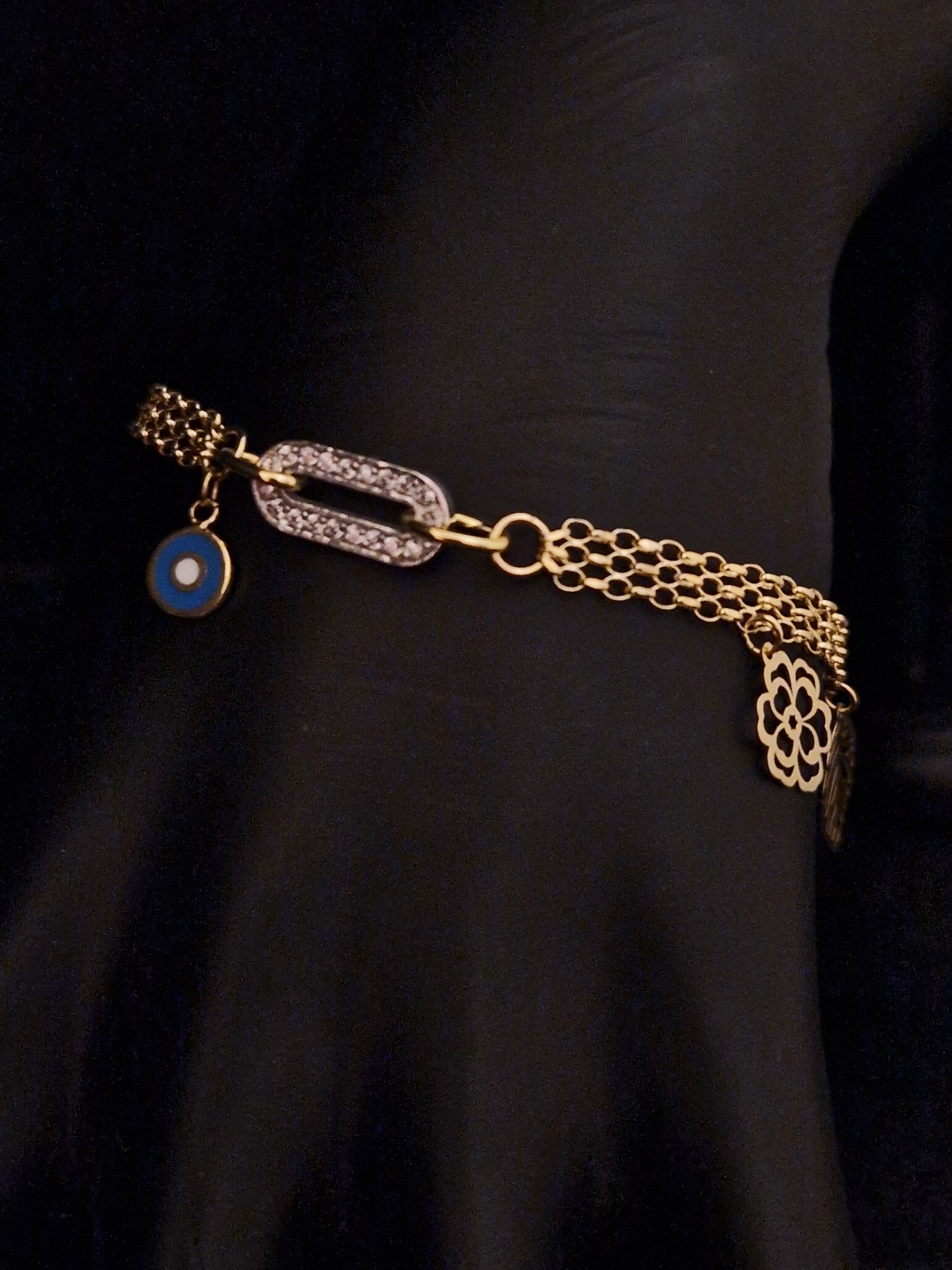 Bracelet in Gold 18k Two Color Tone