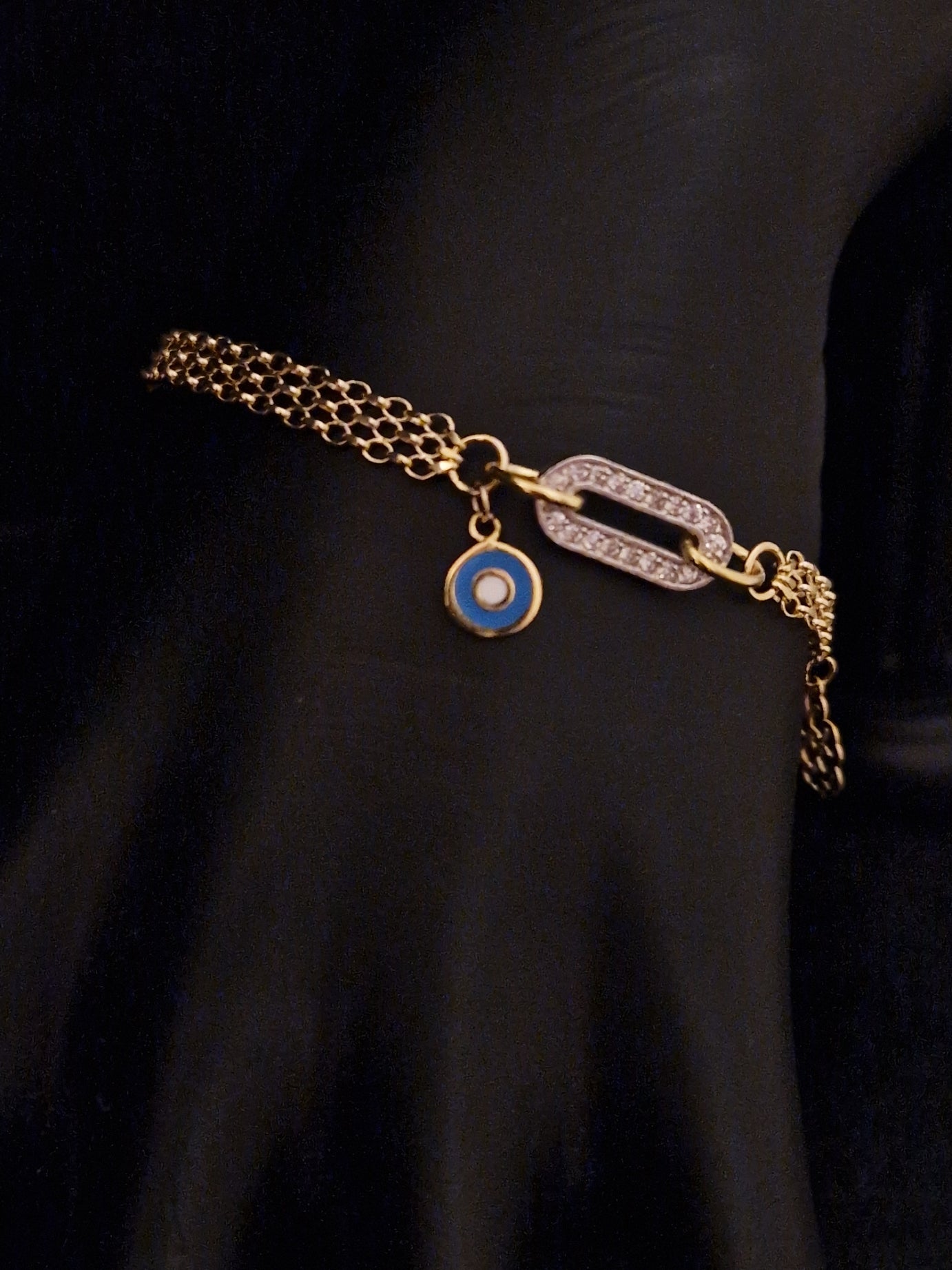 Bracelet in Gold 18k Two Color Tone