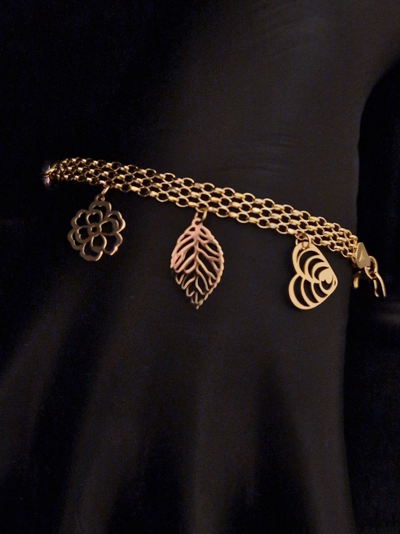 Bracelet in Gold 18k Two Color Tone