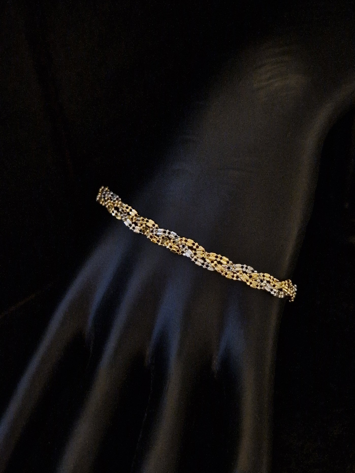 Bracelet in Gold 18k Two Tone color