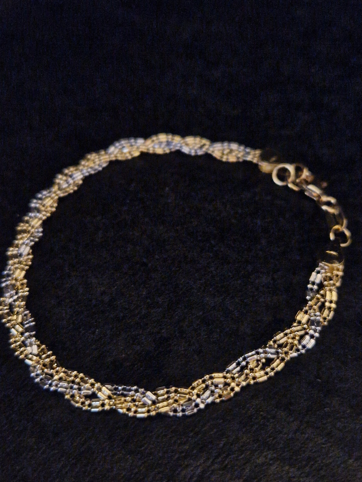 Bracelet in Gold 18k Two Tone color