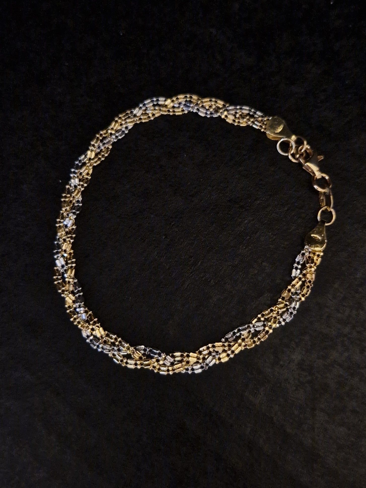 Bracelet in Gold 18k Two Tone color