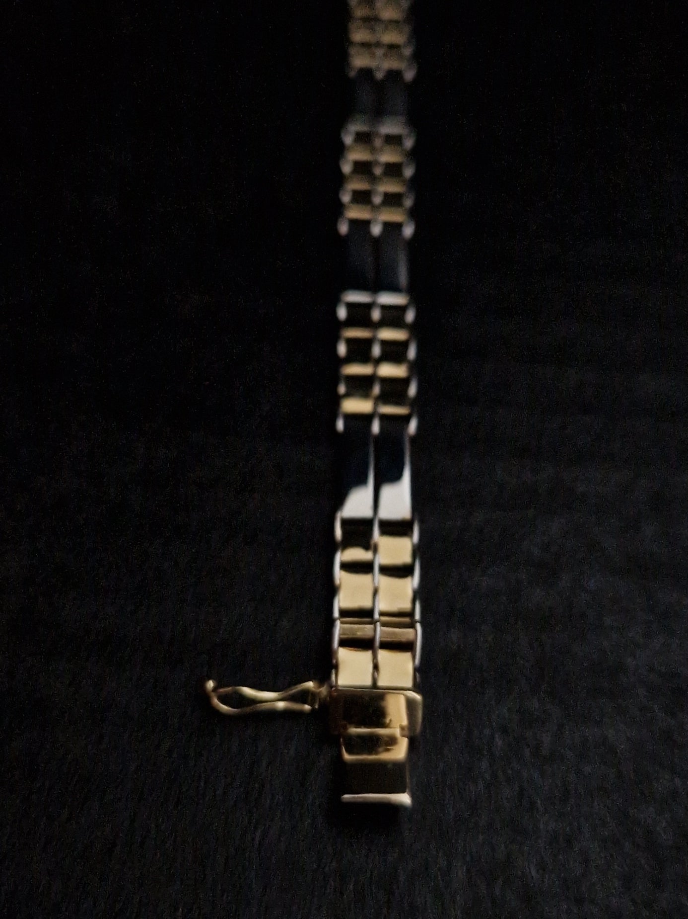 Men's Bracelet 18k Gold two tone color