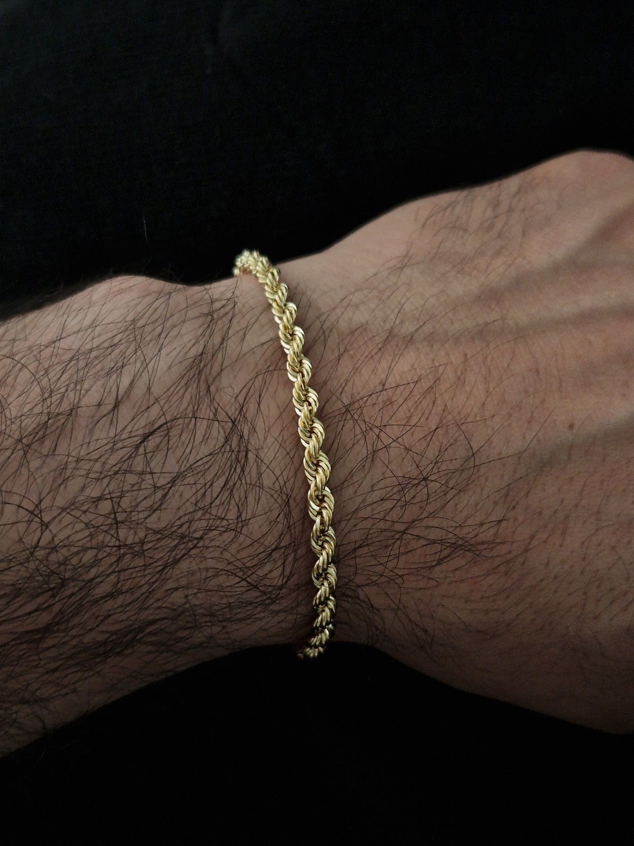 Cordell Rope Chain Bracelet in Gold 18k