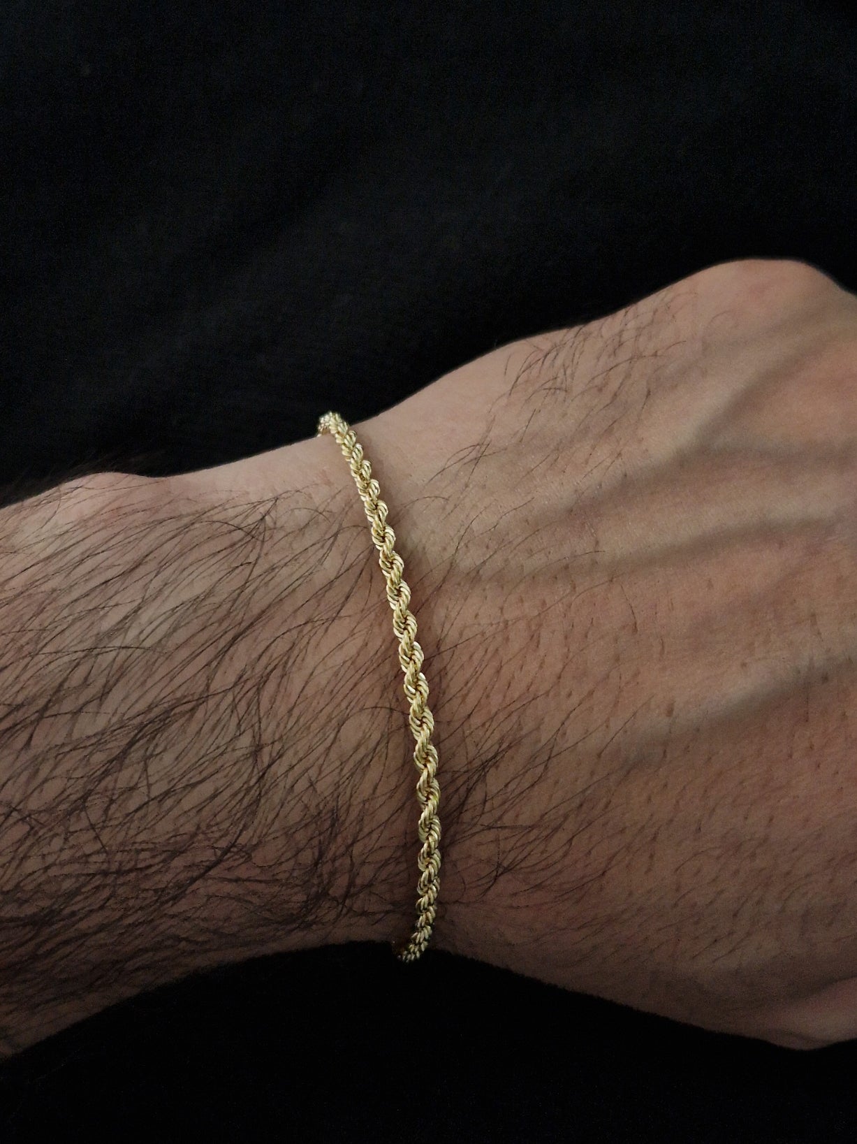 Cordell Rope Chain Bracelet in Gold 18k