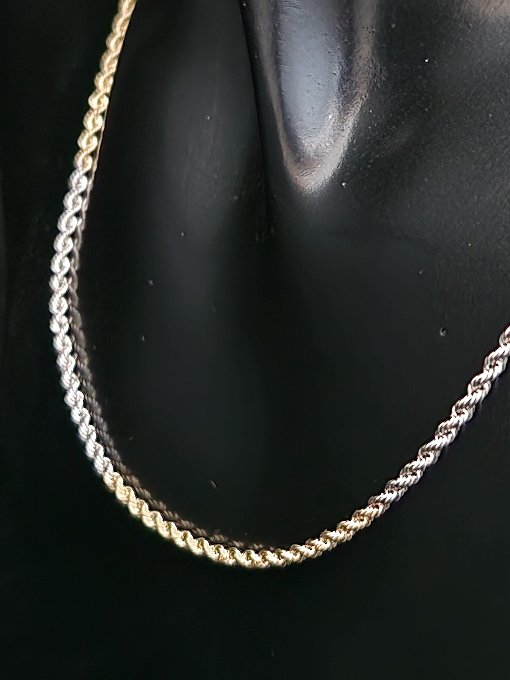 Cordell Rope Chain in Gold 18k Two Tone Color