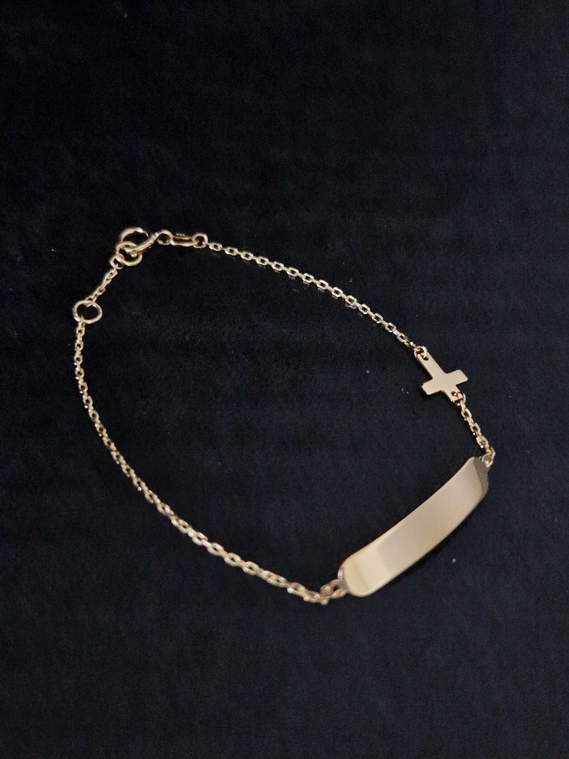 Baby Bracelet in Gold 18k with Cross