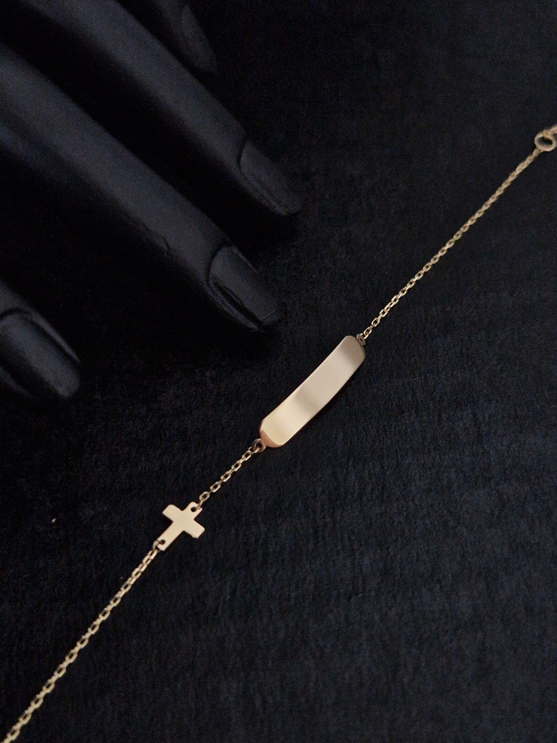 Baby Bracelet in Gold 18k with Cross