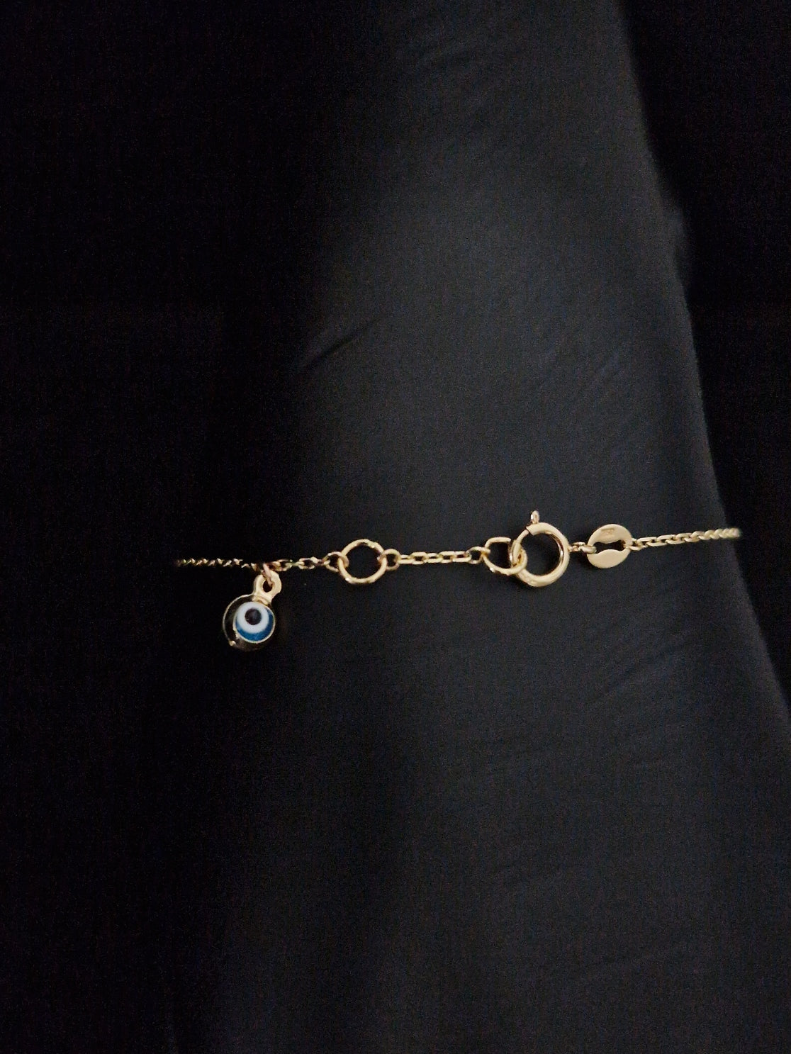 Baby Bracelet in Gold 18k with Evil Eye