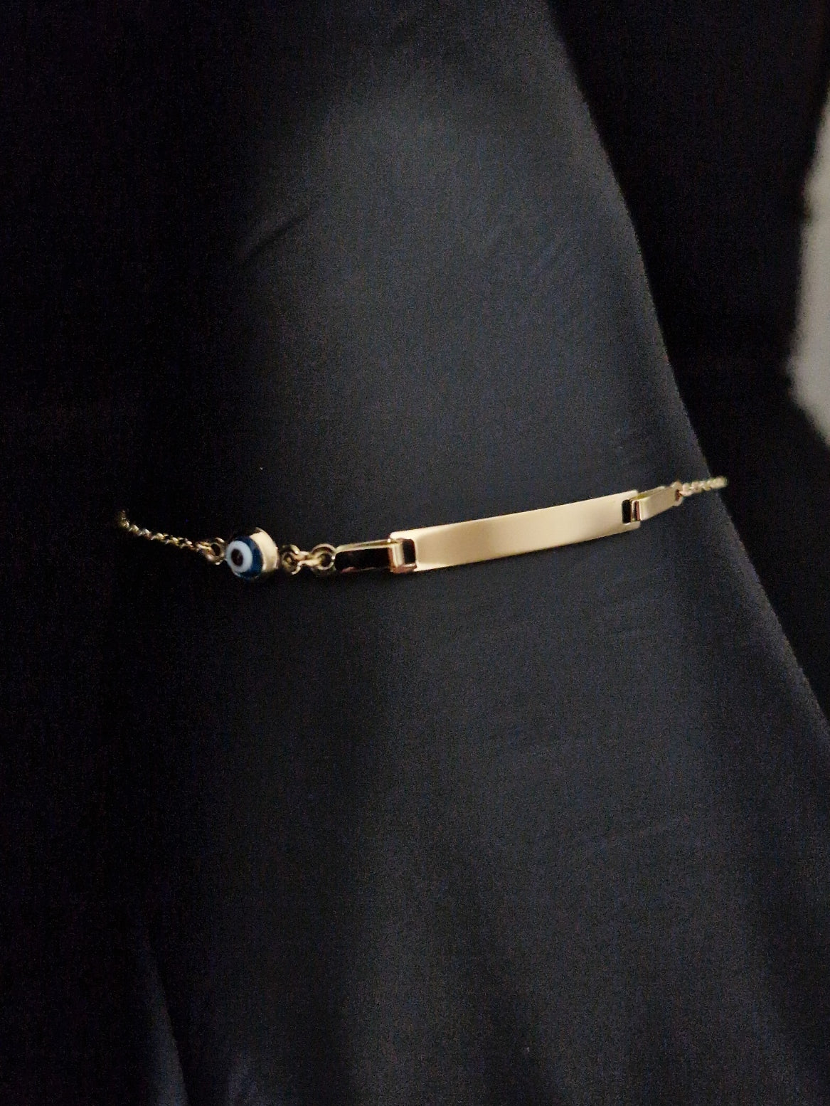 Baby Bracelet in Gold 18k with Evil Eye