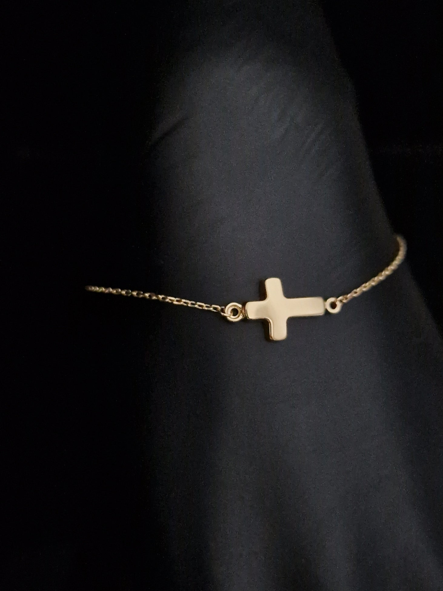 Baby Bracelet in Gold 18k with Cross