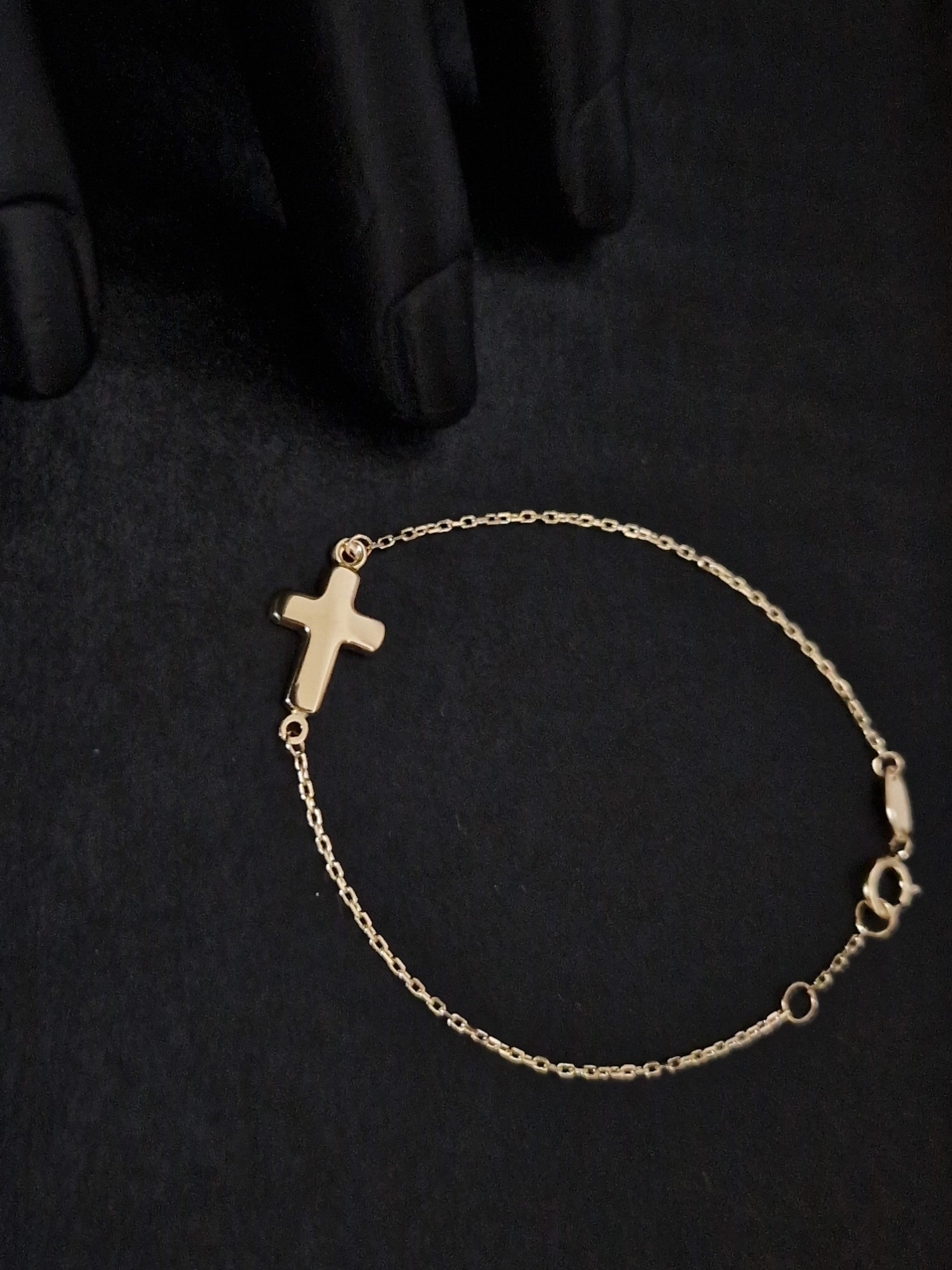 Baby Bracelet in Gold 18k with Cross