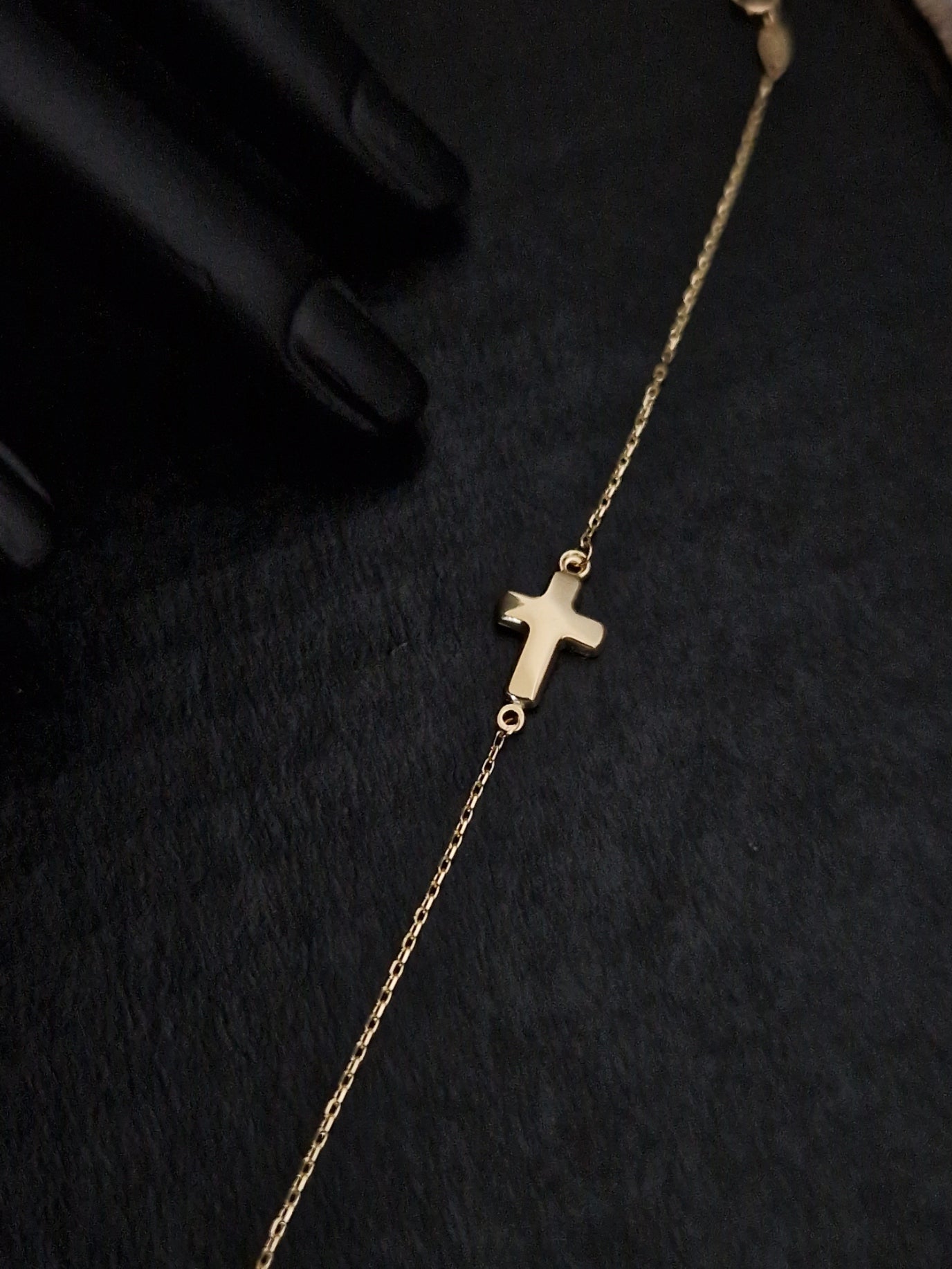 Baby Bracelet in Gold 18k with Cross