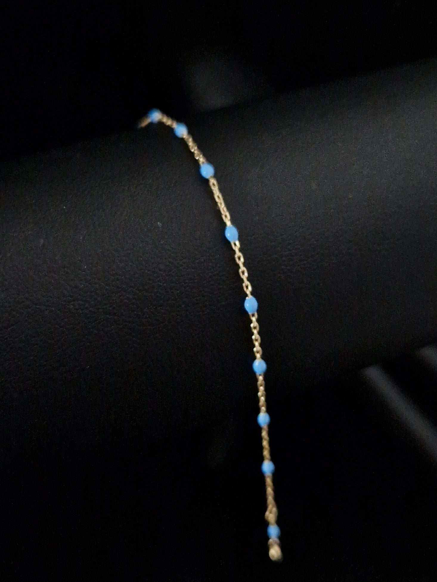 Baby Bracelet in Gold 18k with blue stones