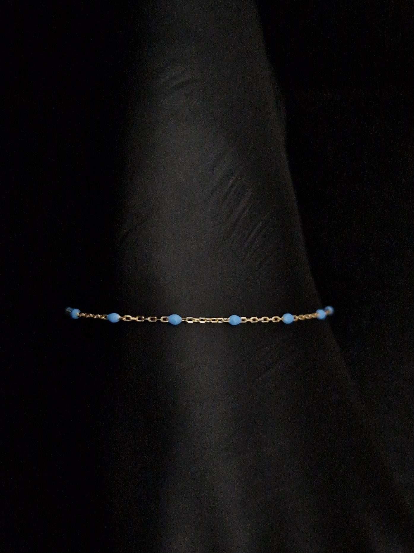 Baby Bracelet in Gold 18k with blue stones