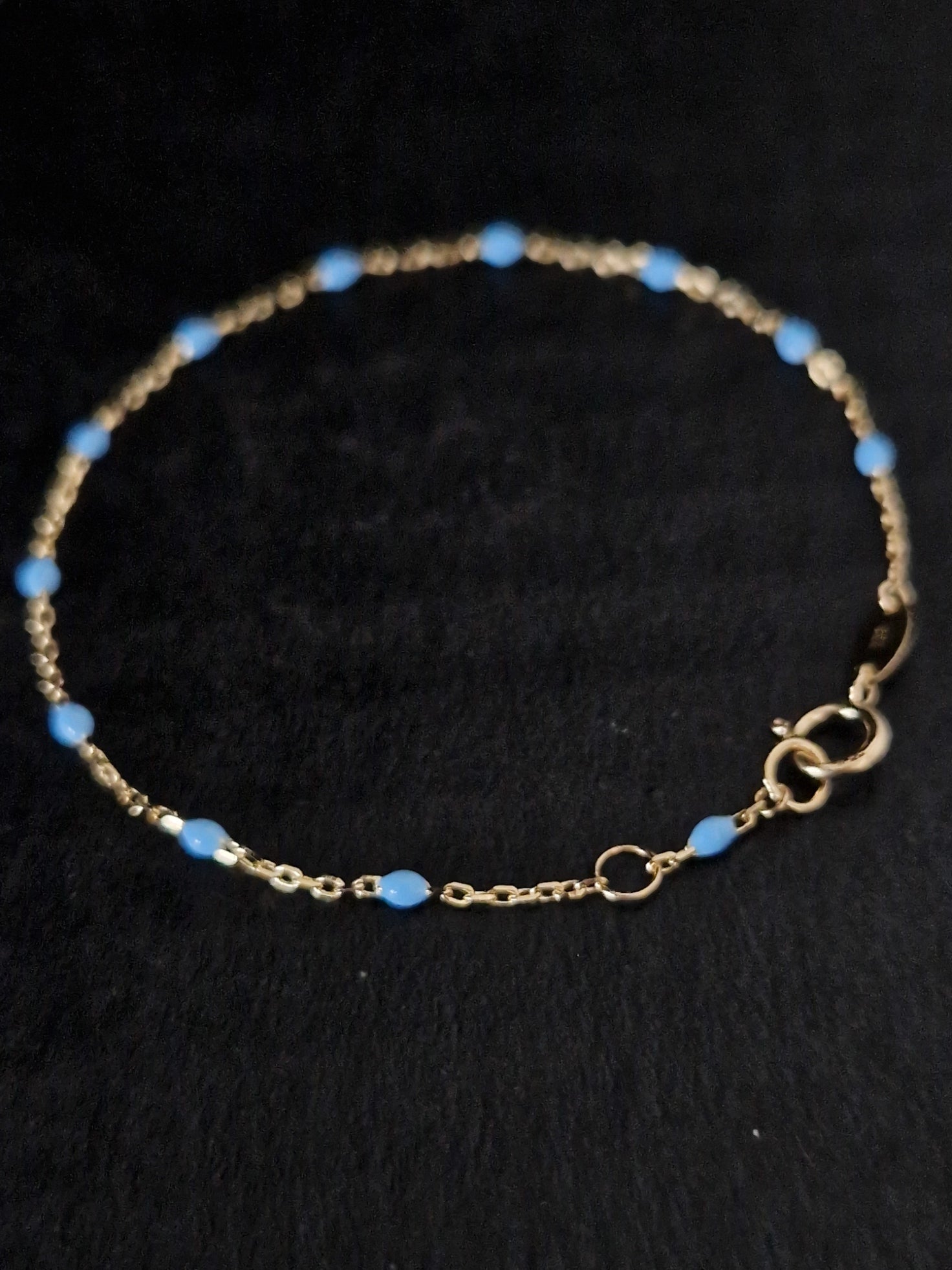 Baby Bracelet in Gold 18k with blue stones