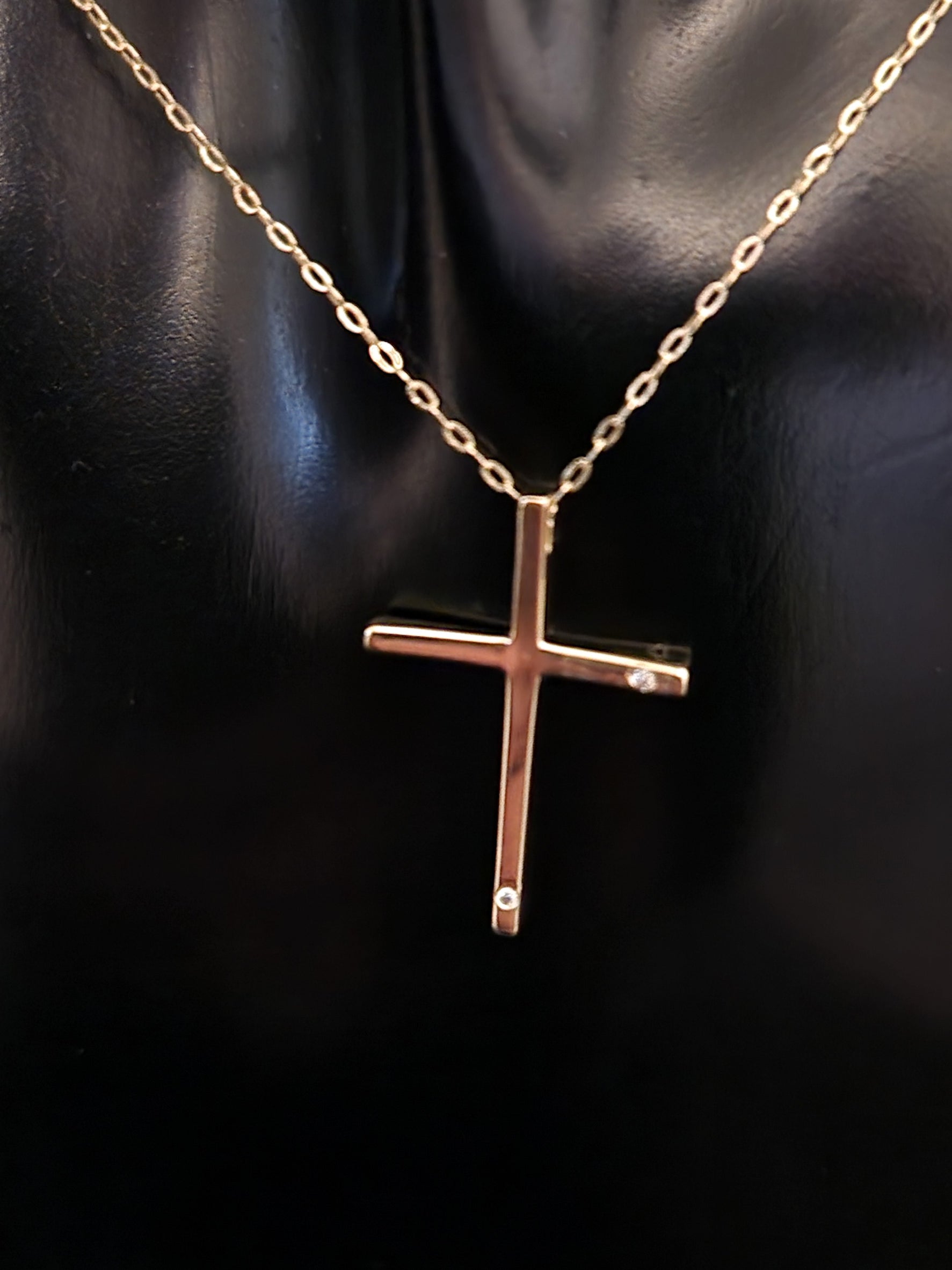 Necklace Pendant Cross in Gold 18k