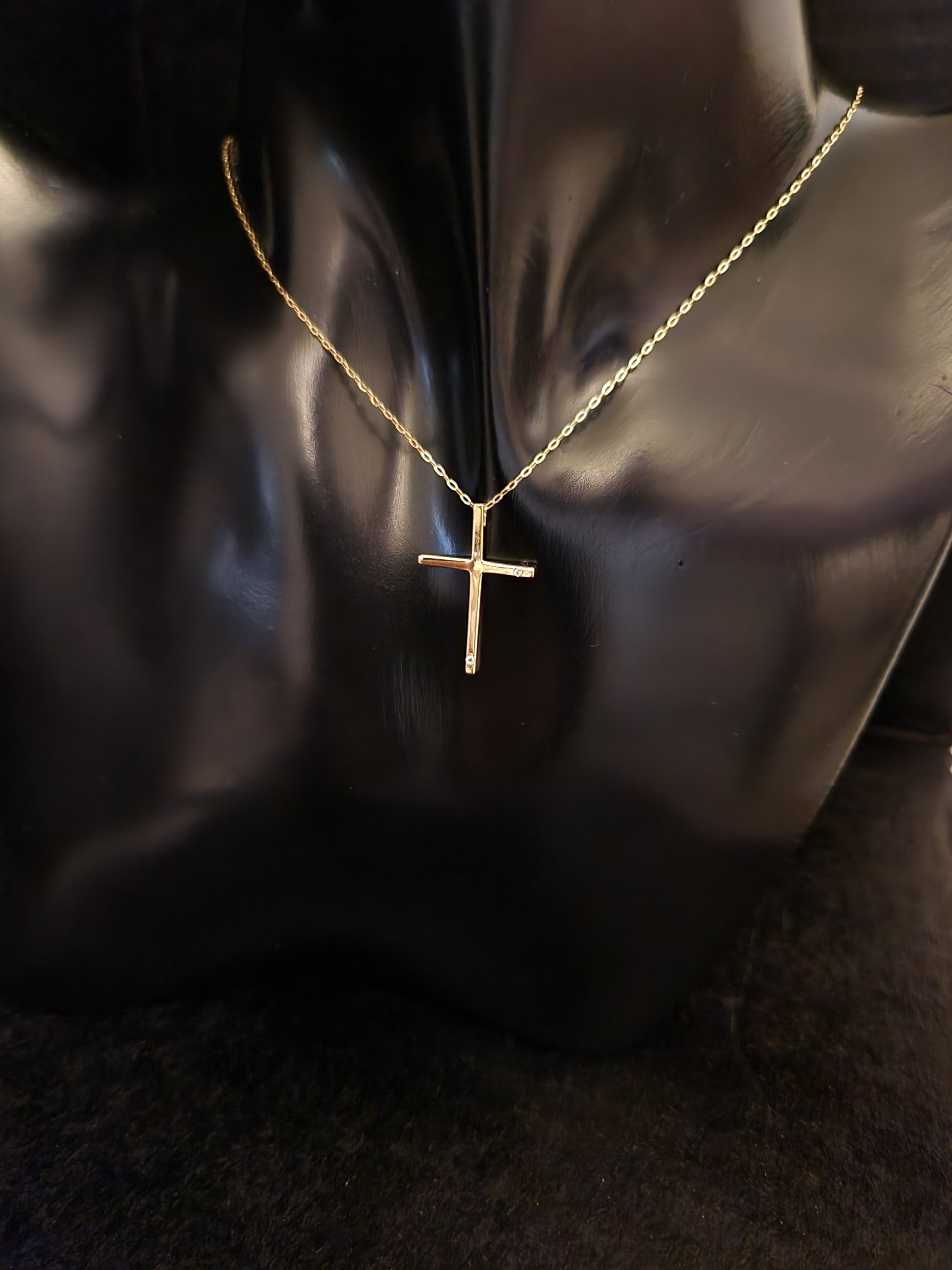 Necklace Pendant Cross in Gold 18k