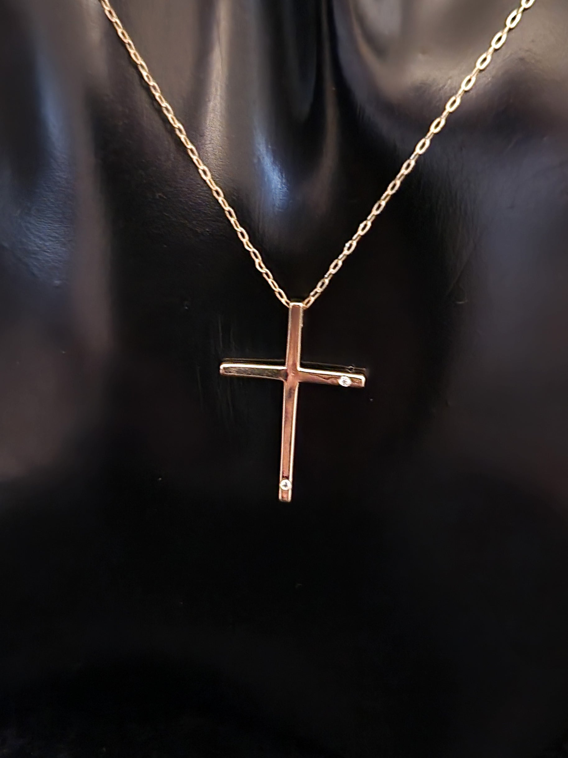 Necklace Pendant Cross in Gold 18k