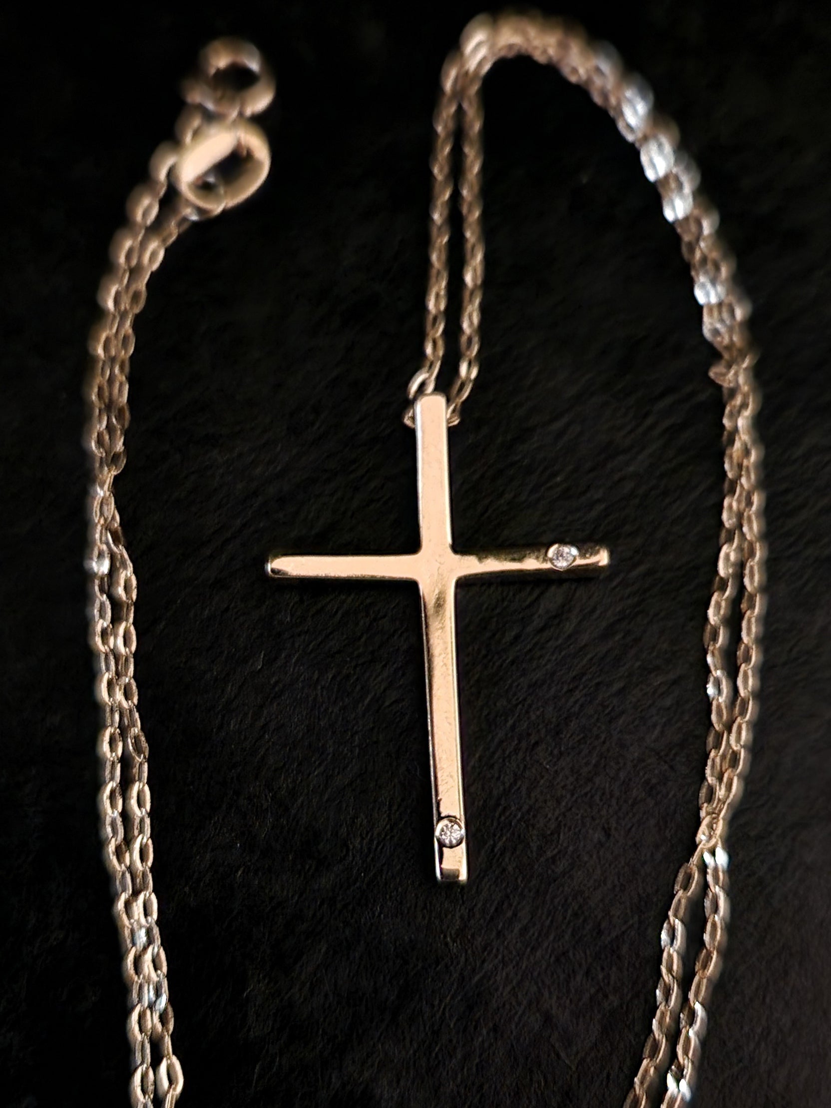 Necklace Pendant Cross in Gold 18k