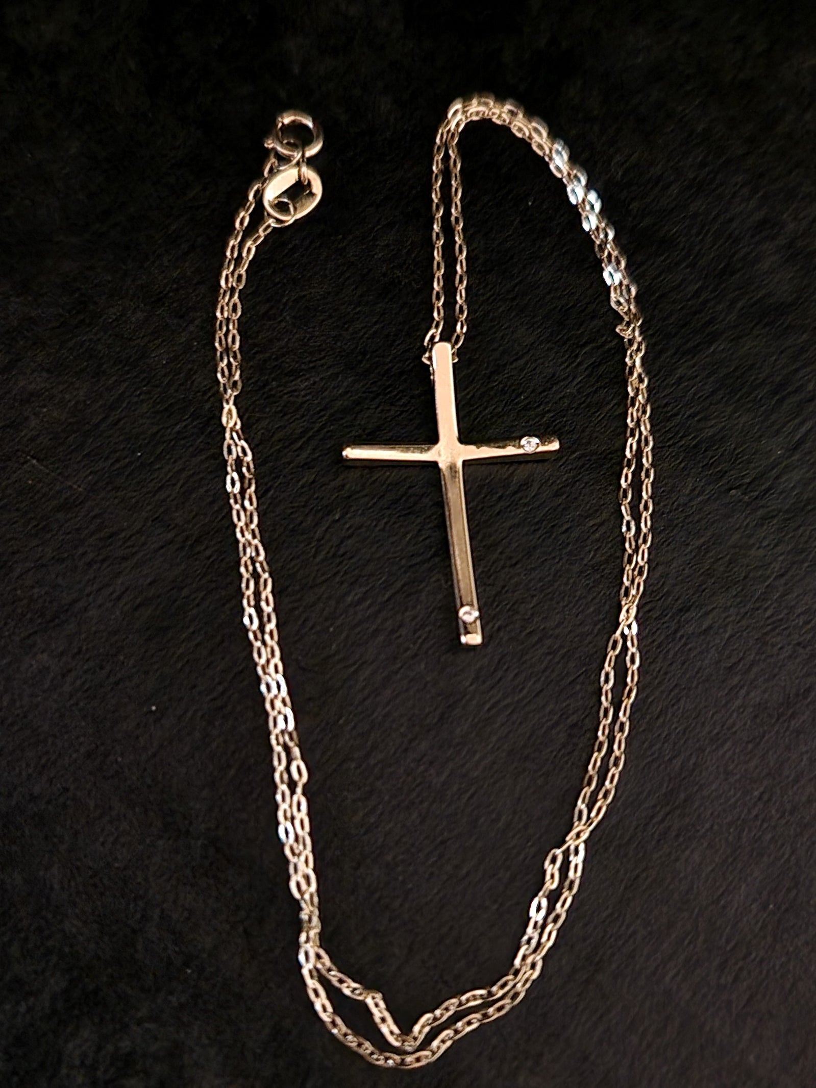 Necklace Pendant Cross in Gold 18k