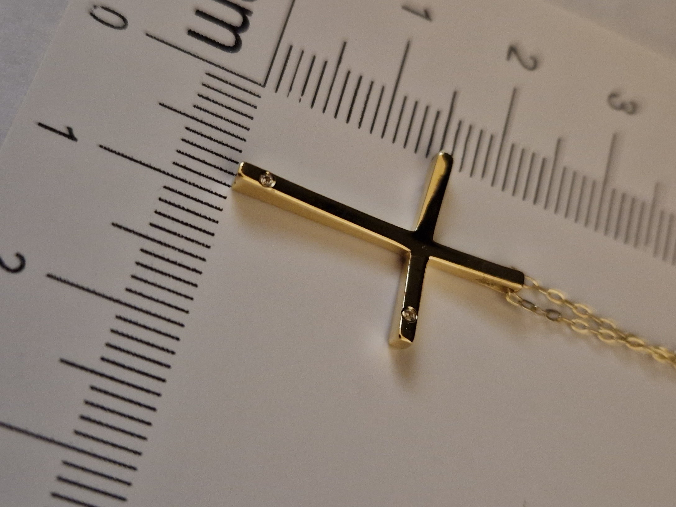 Necklace Pendant Cross in Gold 18k