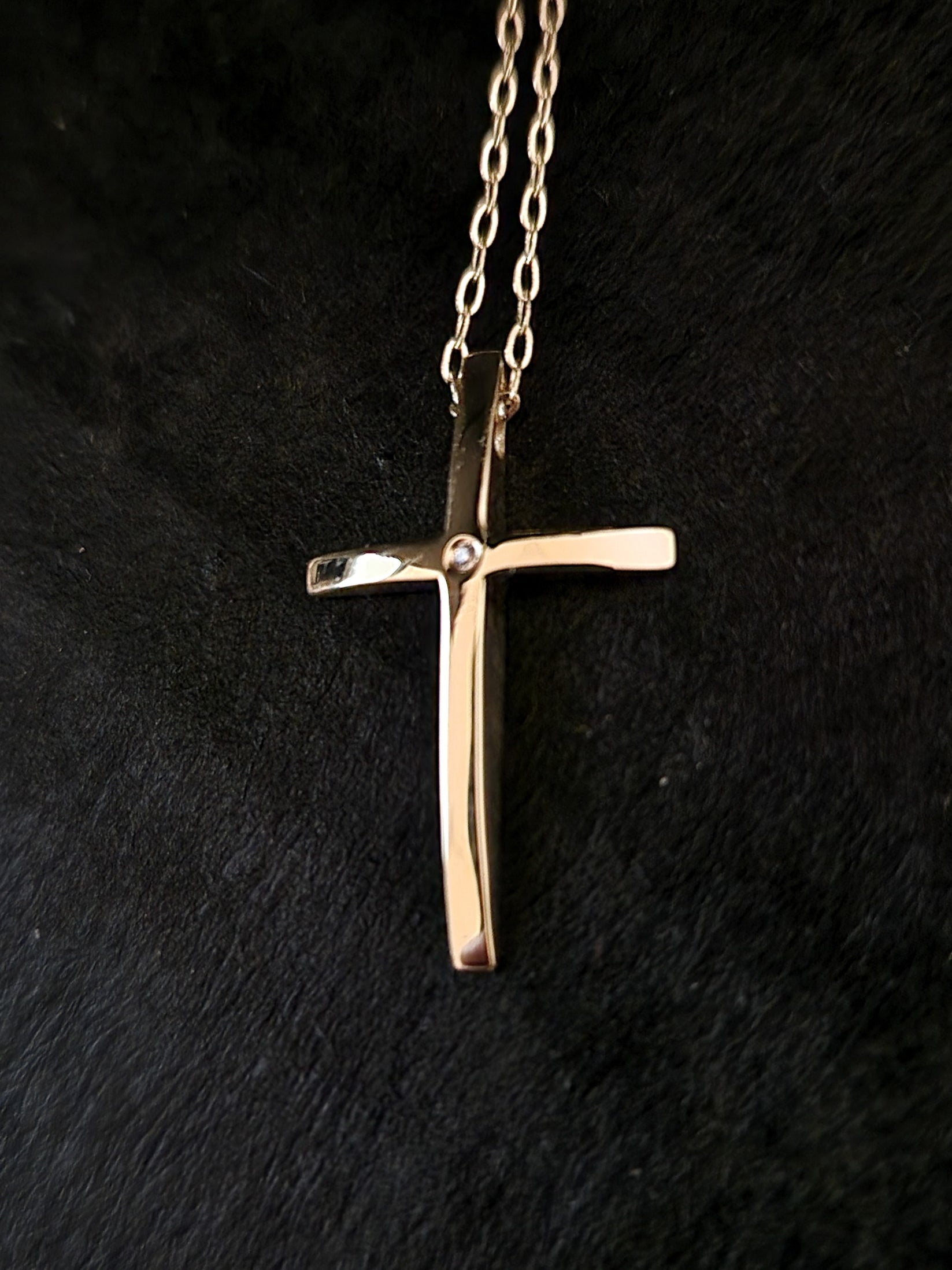 Necklace Pendant Cross in Gold 18k