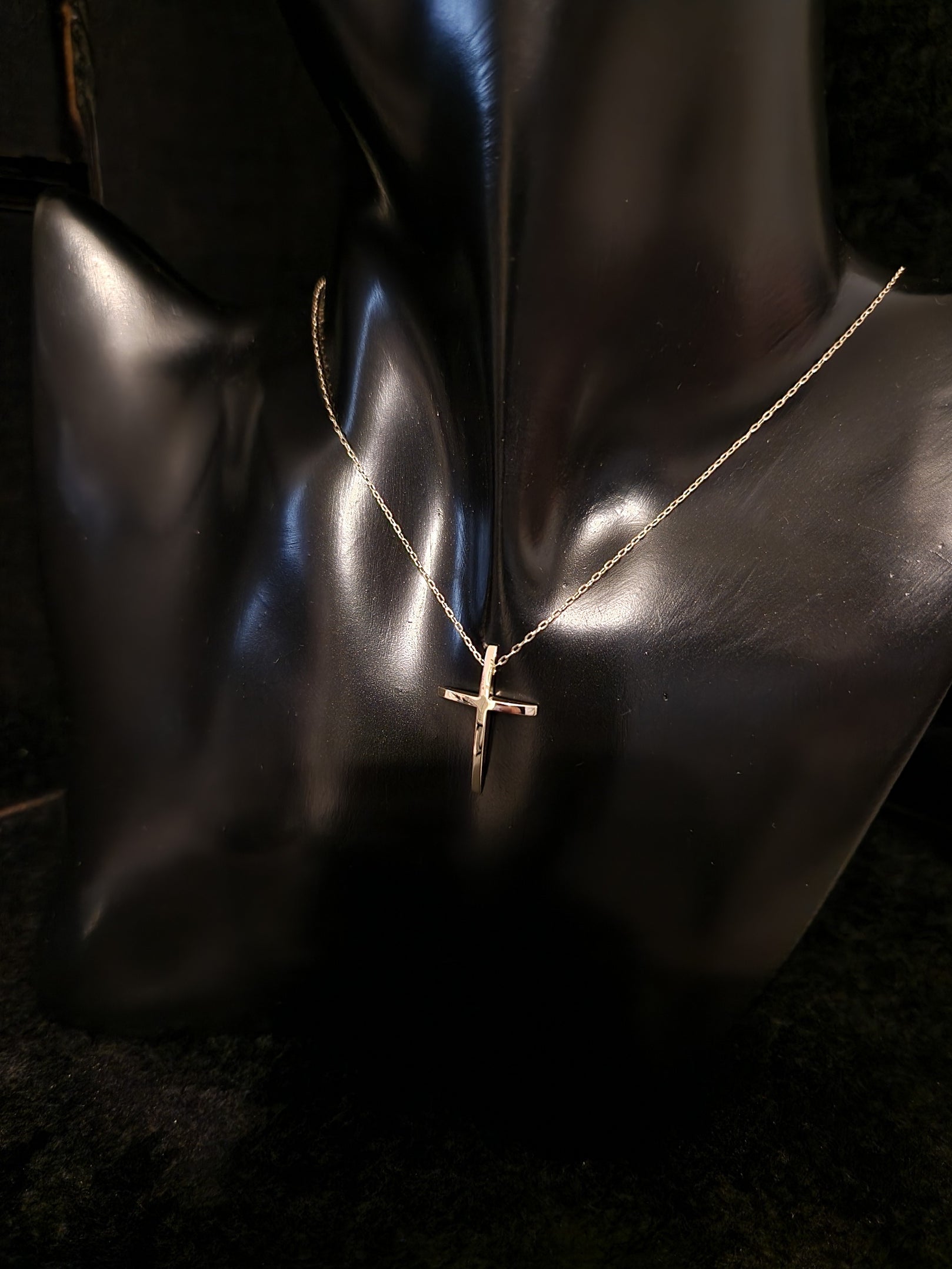 Necklace Pendant Cross in Gold 18k