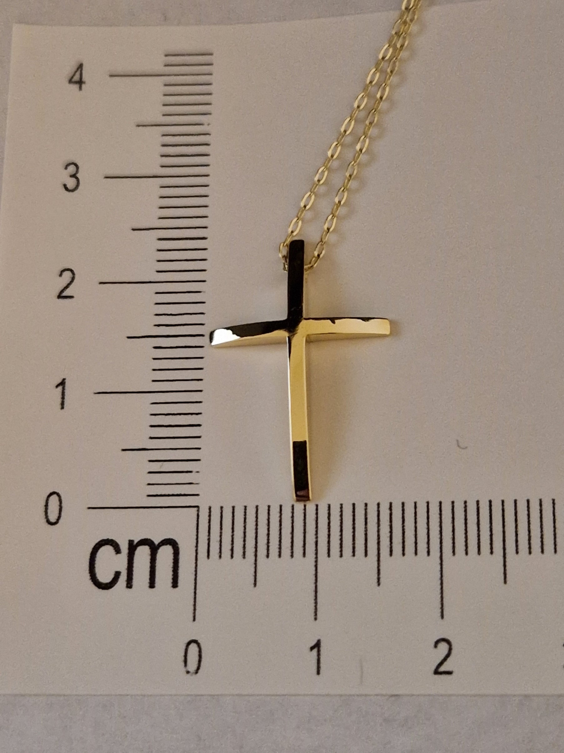 Necklace Pendant Cross in Gold 18k