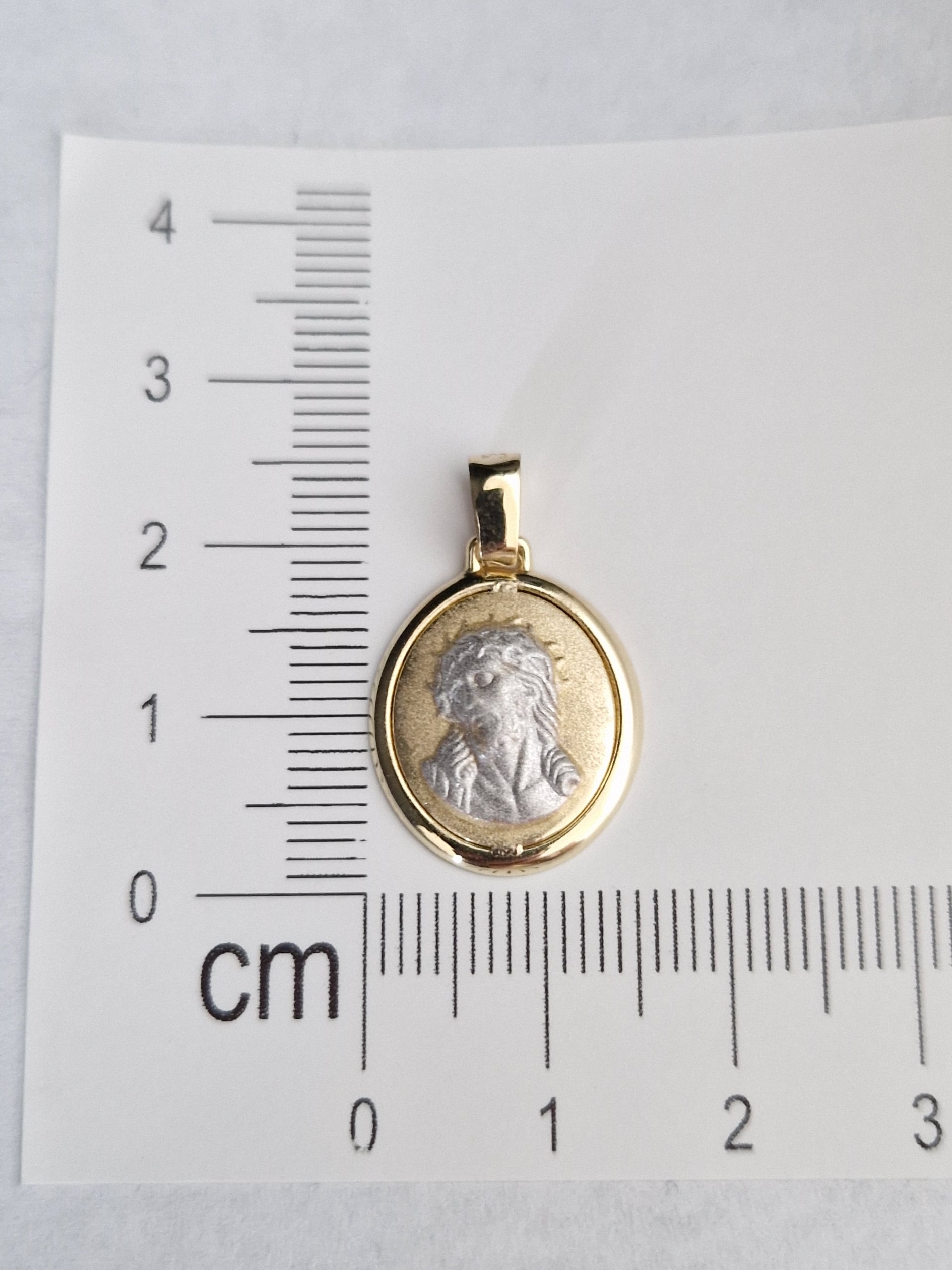 Religion Pendant Jesus Head  in Gold 18k