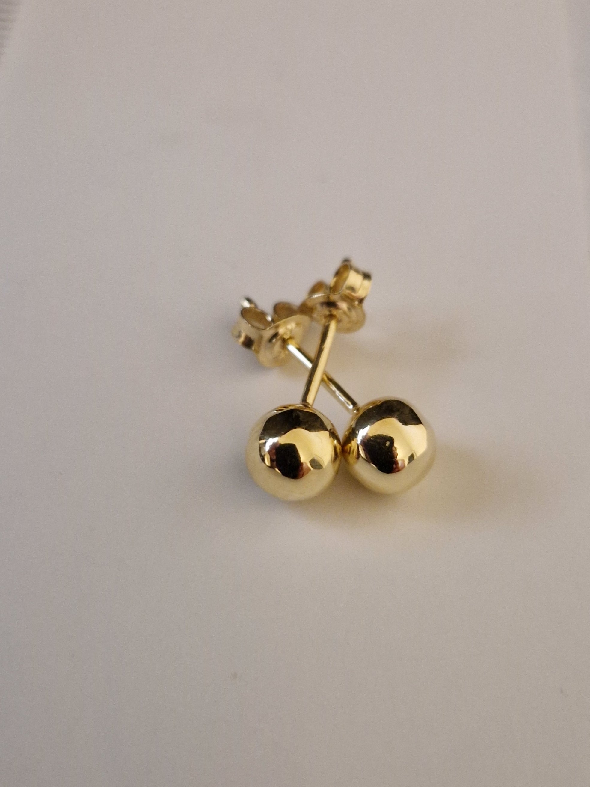 Earrings ball Round Guld 18k