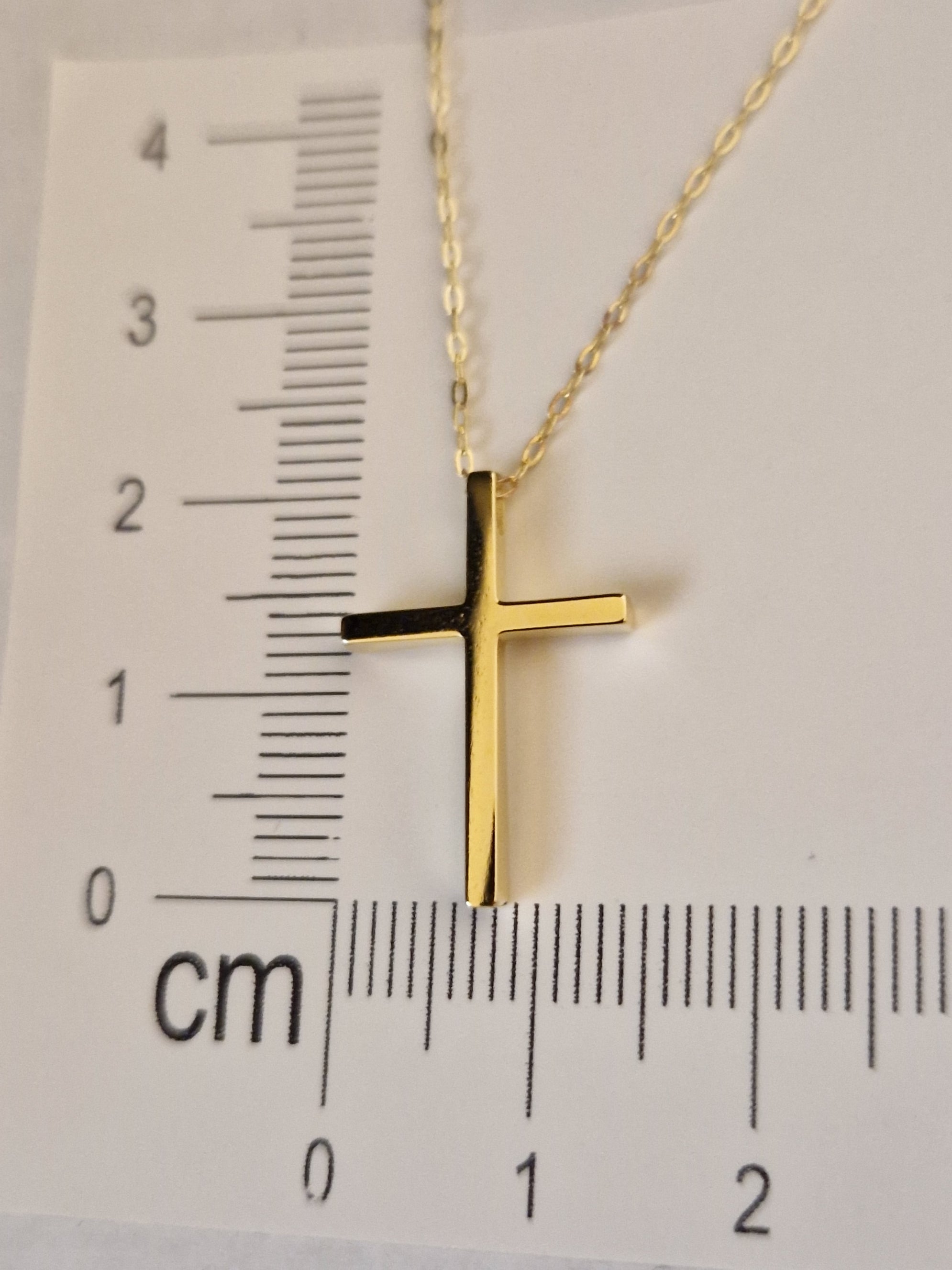 Necklace Pendant Cross in Gold 18k