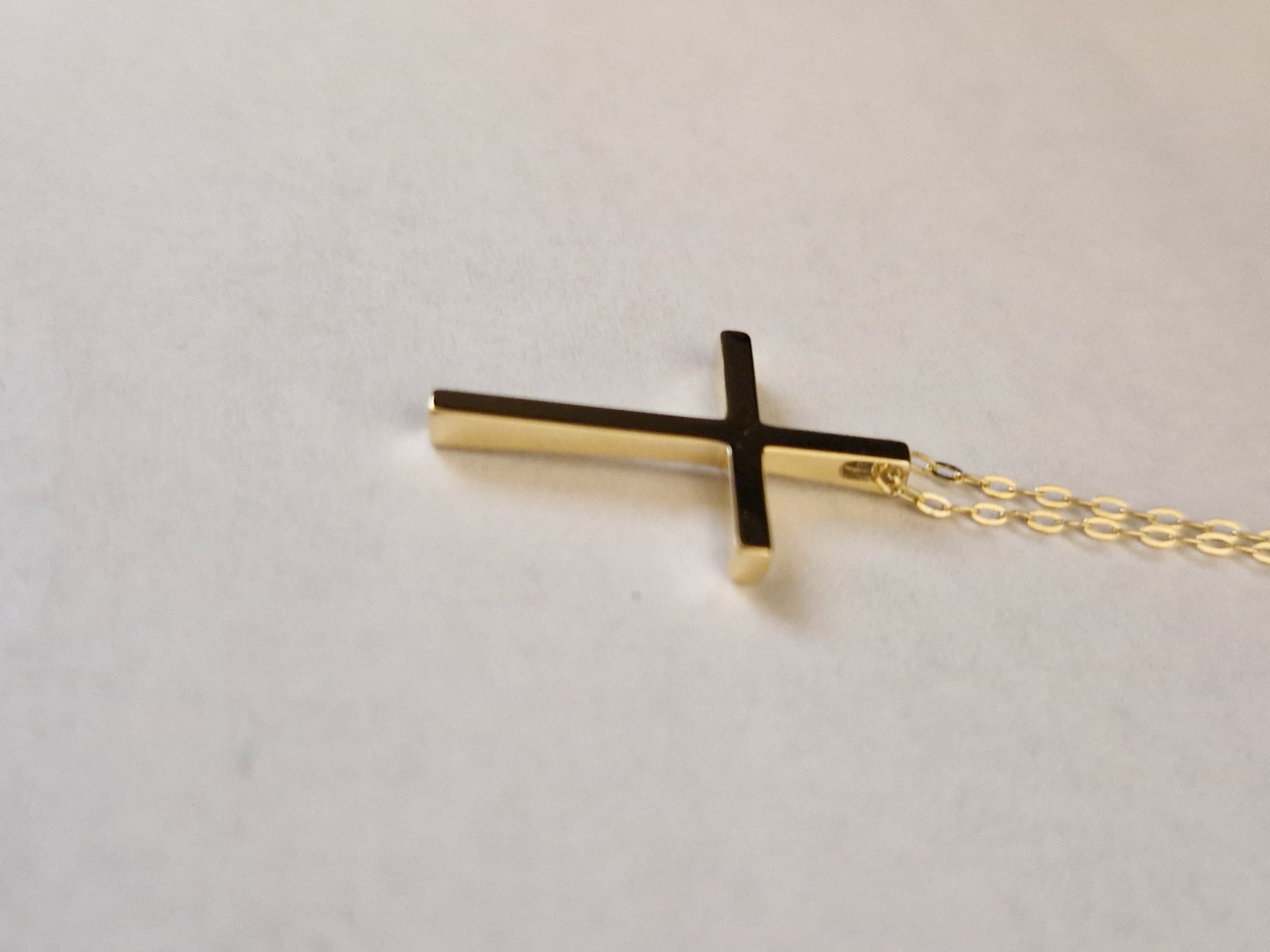 Necklace Pendant Cross in Gold 18k