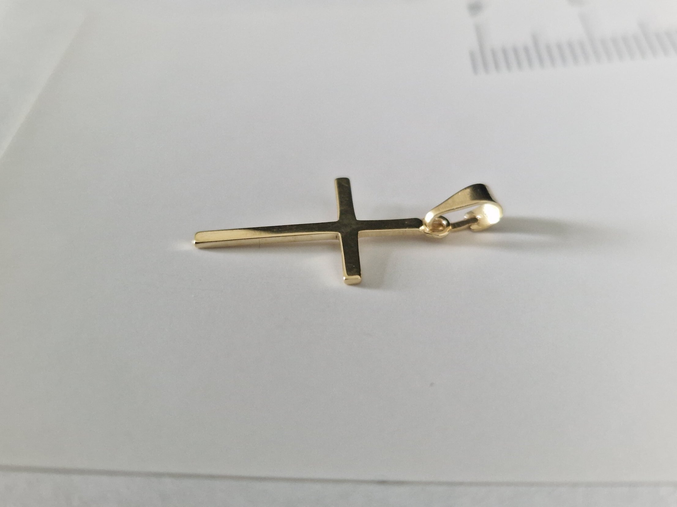 Religion Pendant Cross and in Gold 18k