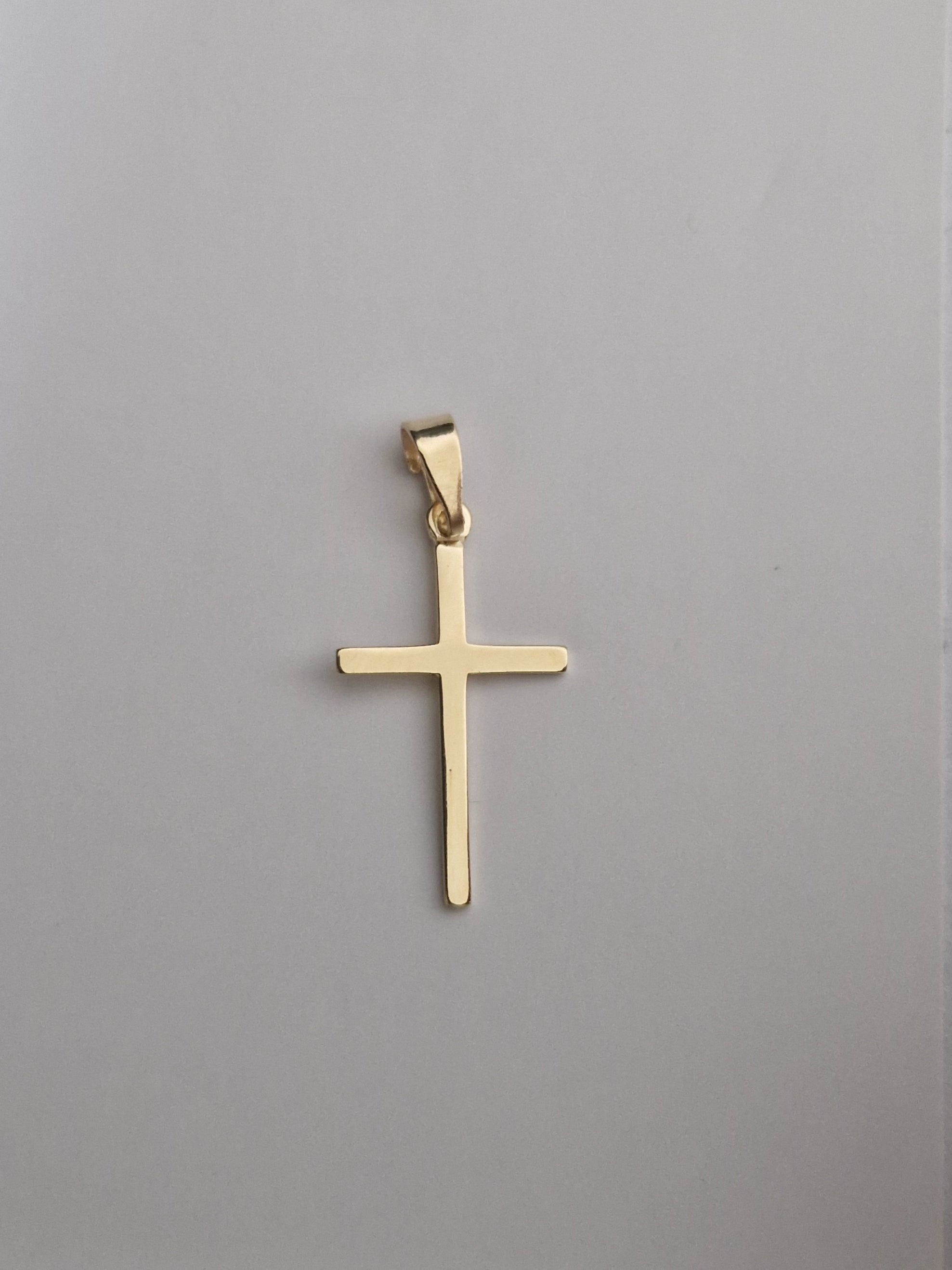 Religion Pendant Cross and in Gold 18k