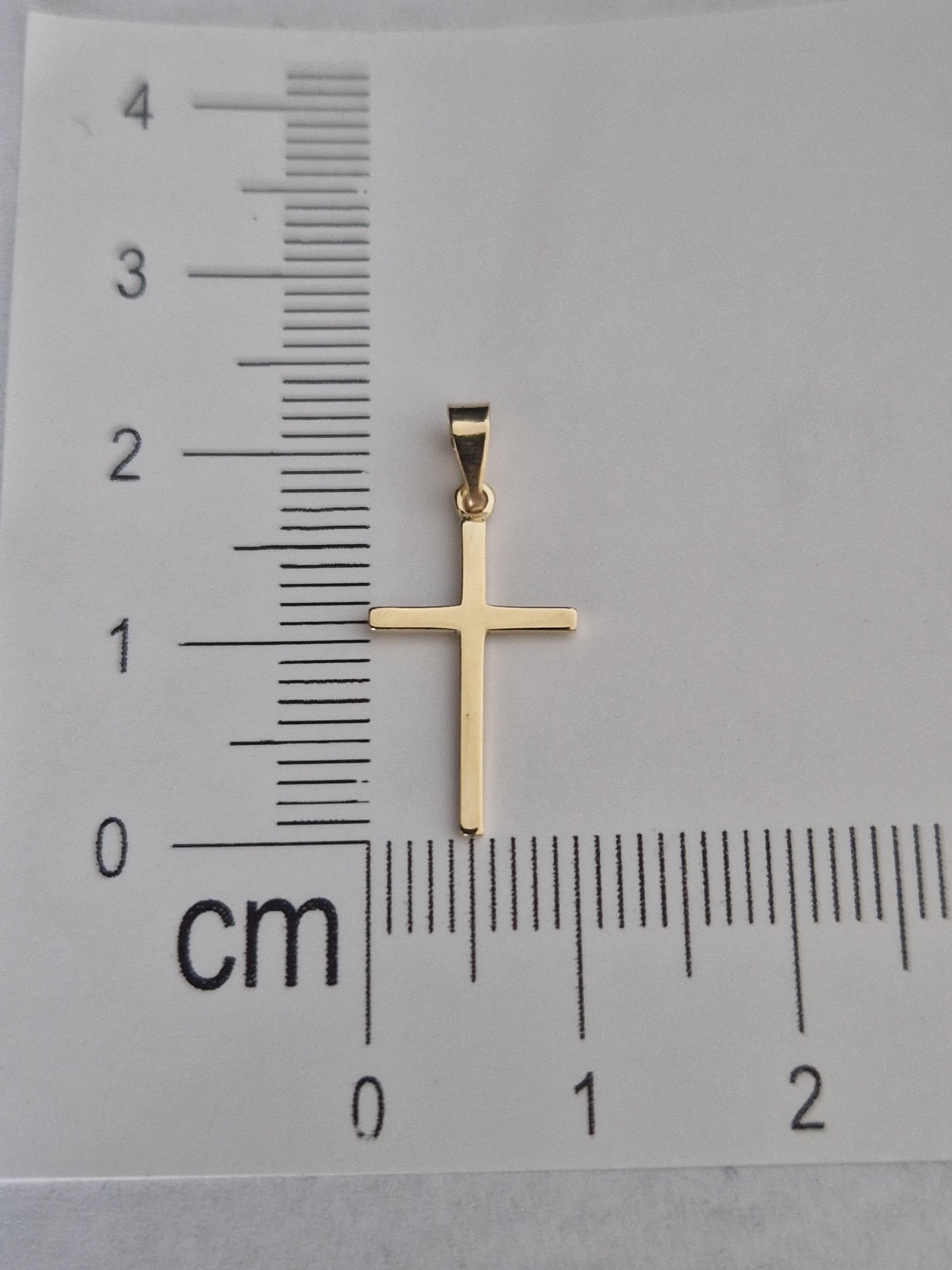 Religion Pendant Cross and in Gold 18k