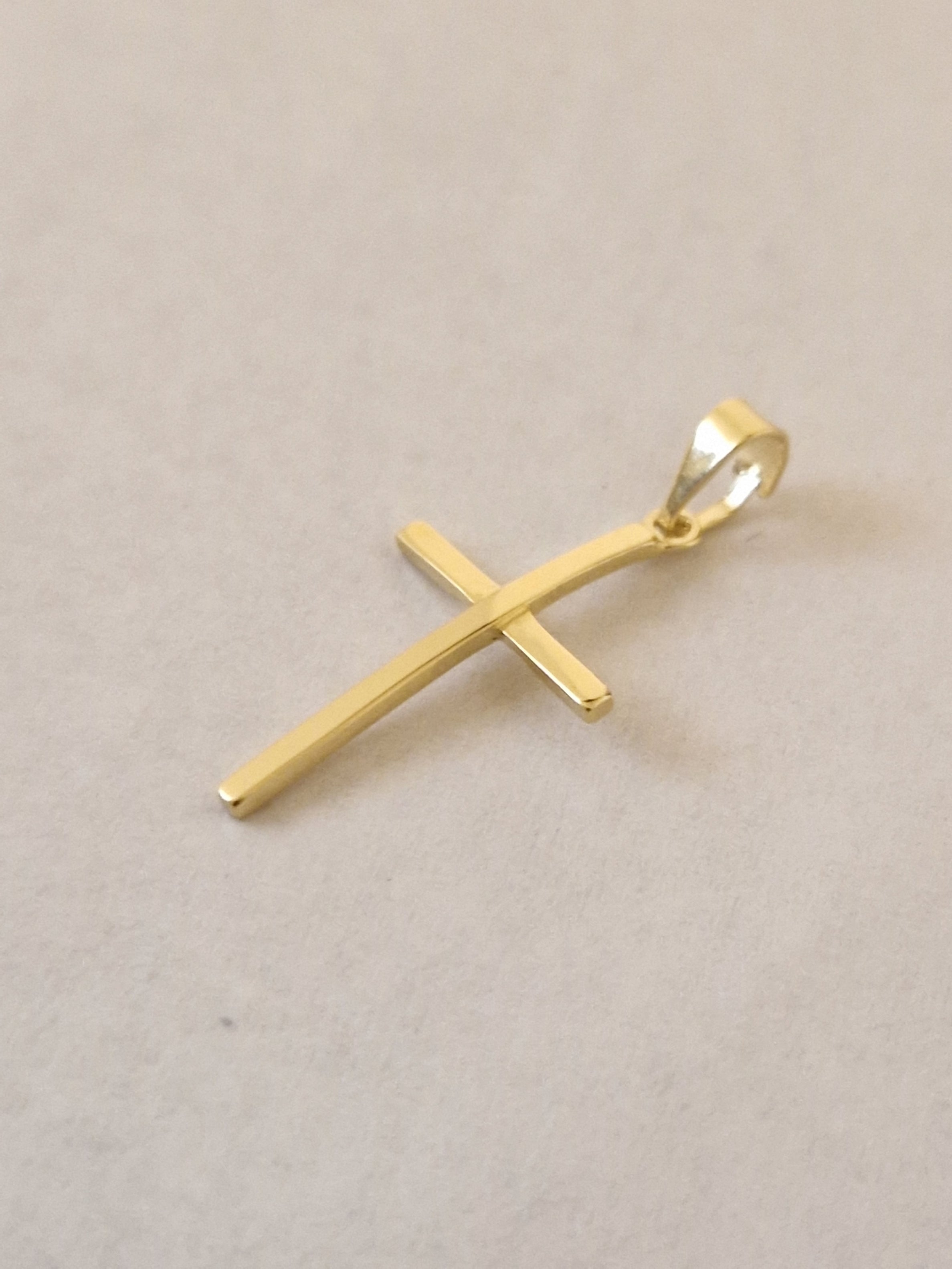 Pendant Solid Cross in Gold 18k