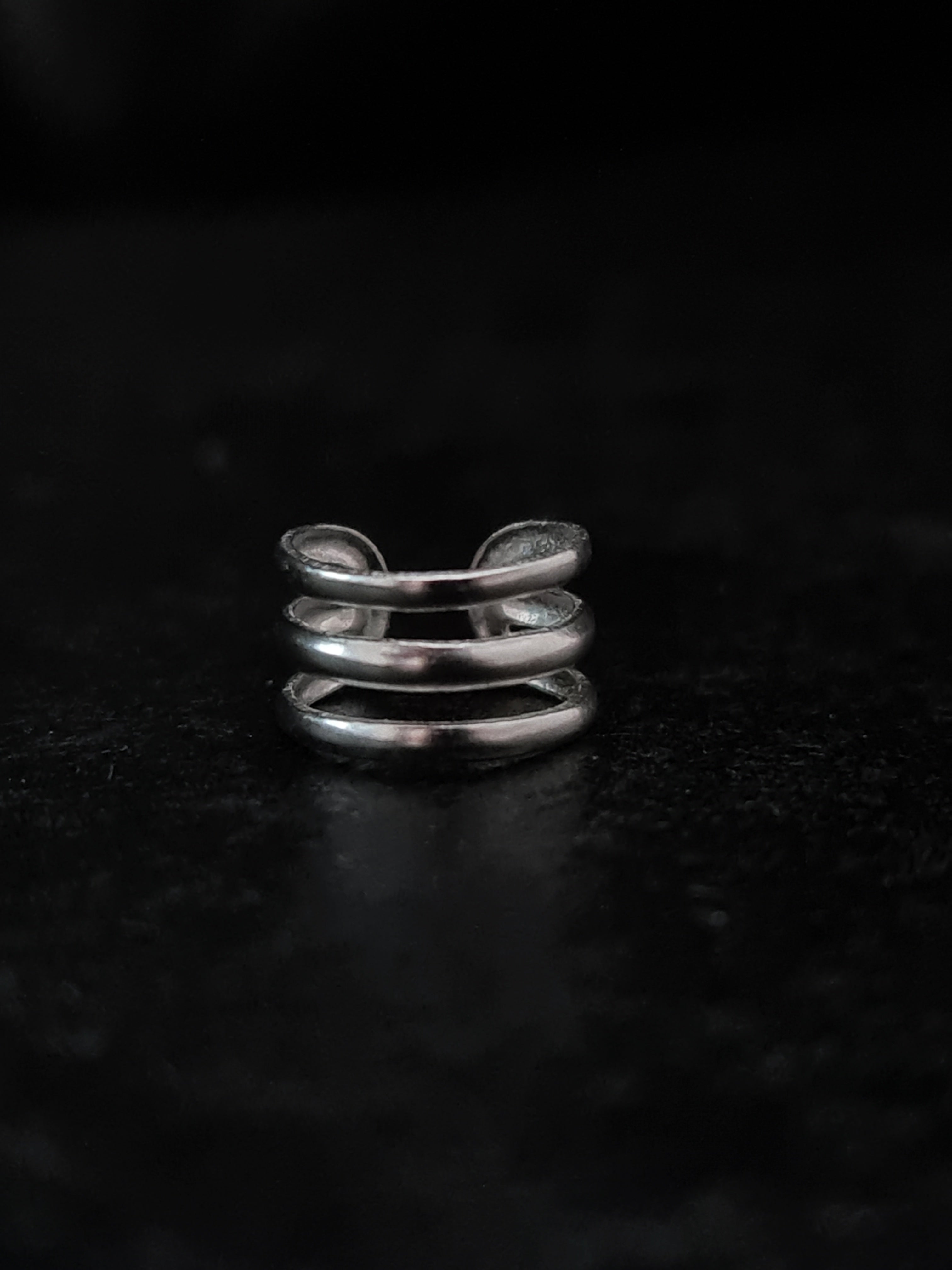 Silver Triple Line Ear Cuff