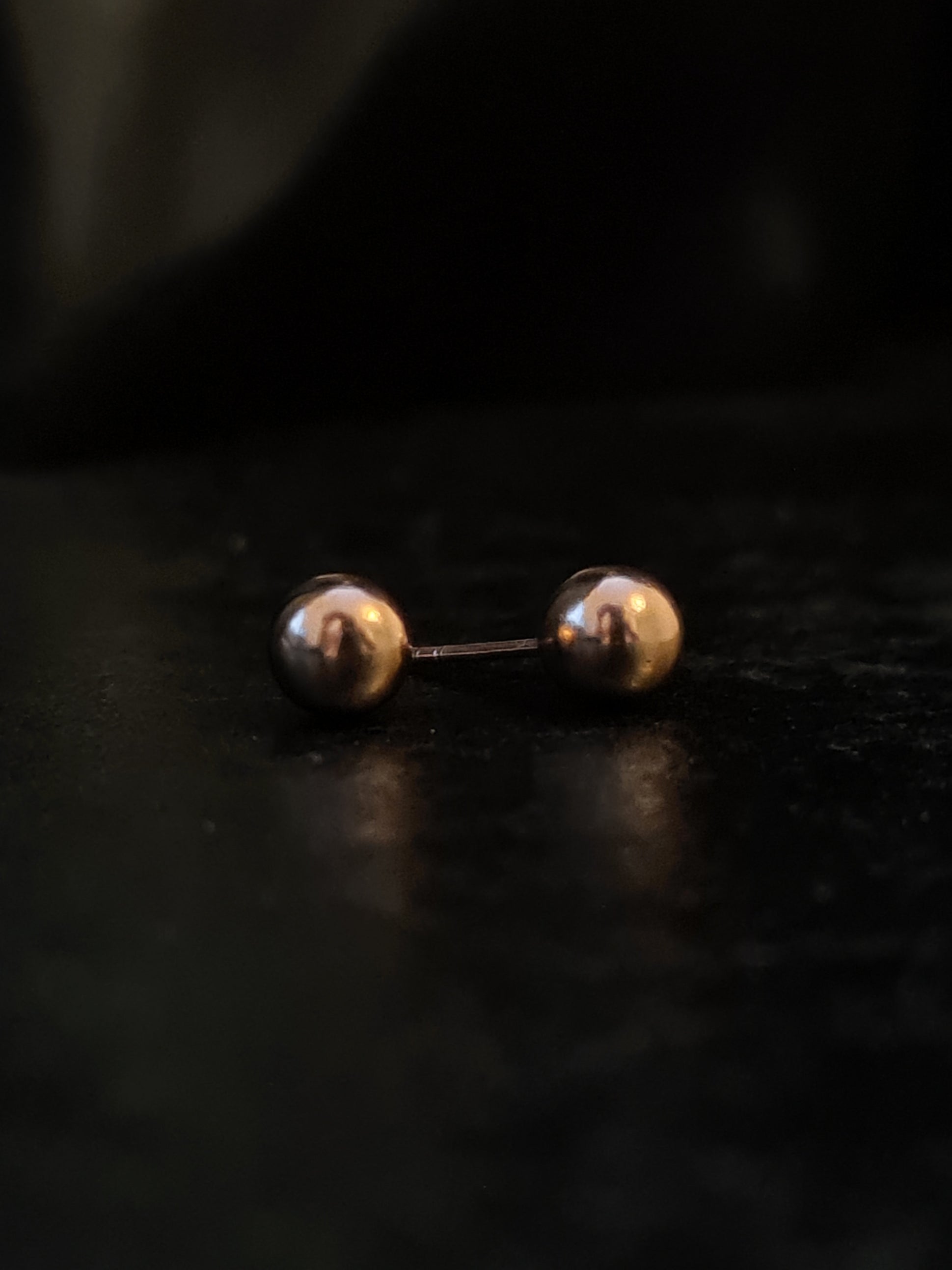 6mm Silver Ball Stud Earrings