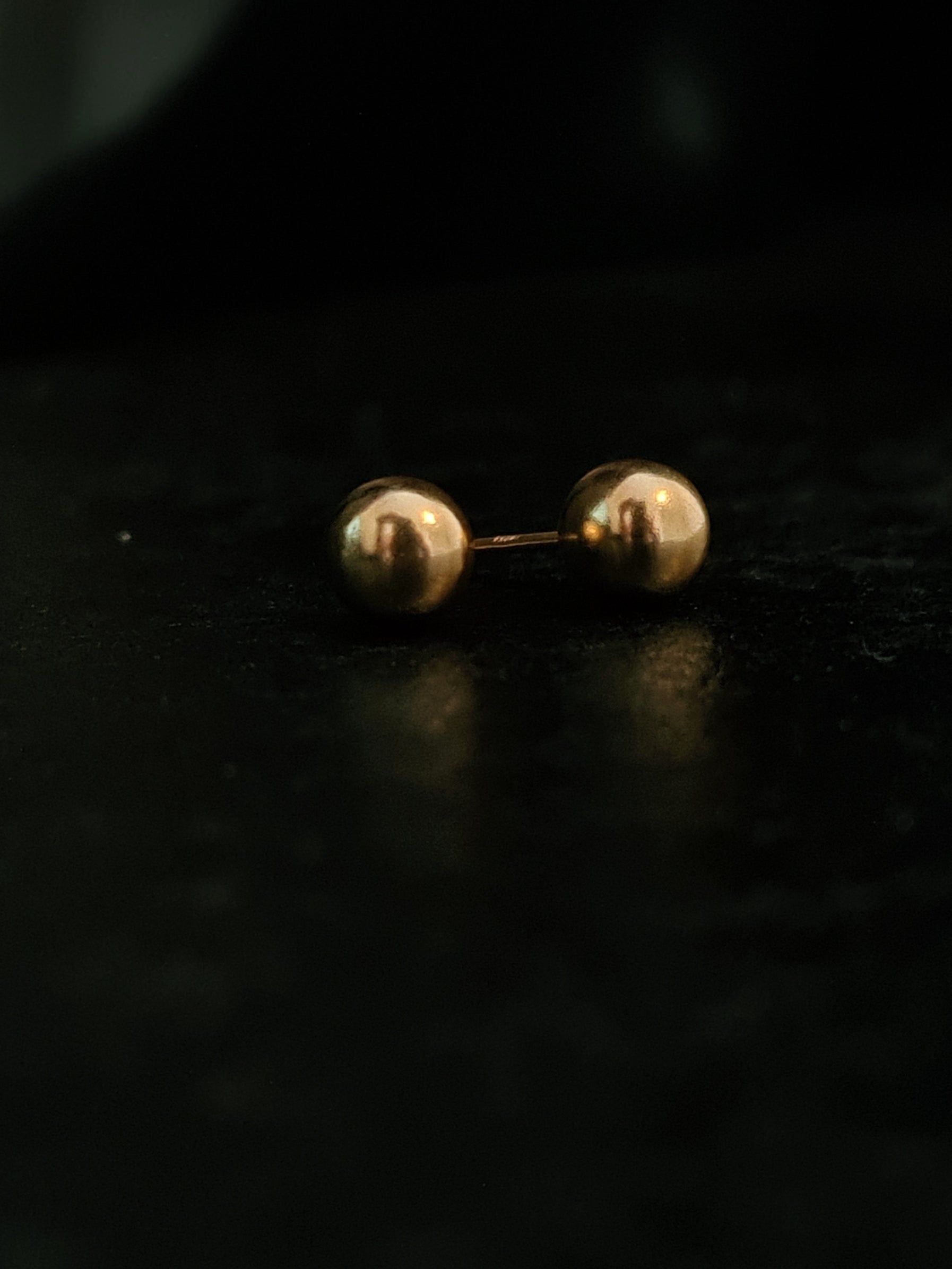 6mm Silver Ball Stud Earrings