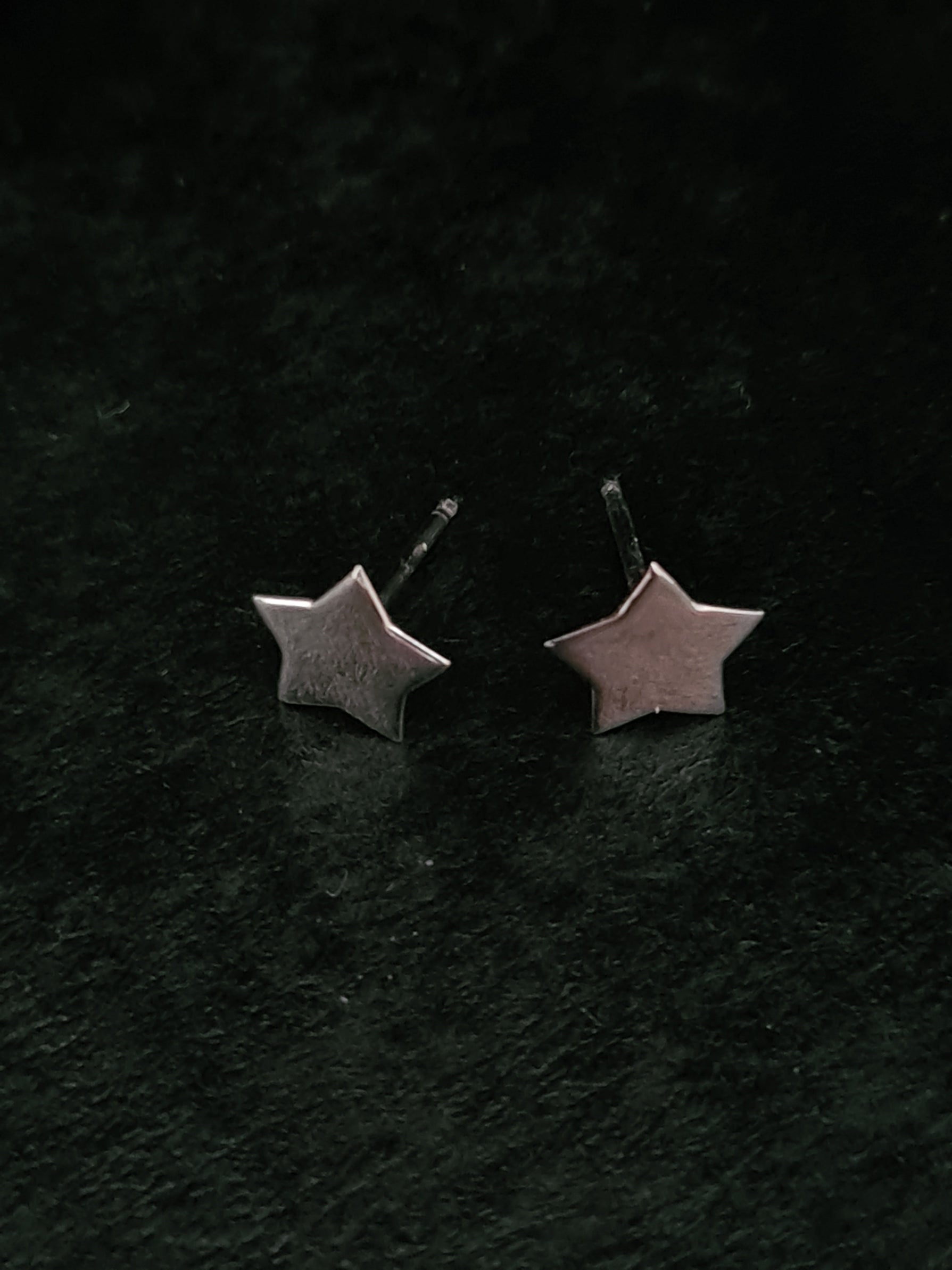 Silver Star Stud Earrings